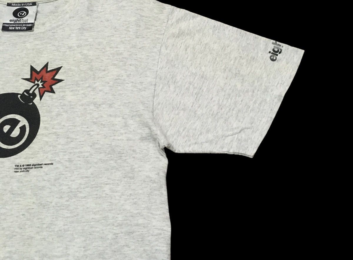 Rap Tees Rare Design Vintage Eightball Records New York T-shirt 1995s Size US M / EU 48-50 / 2 - 4 Thumbnail