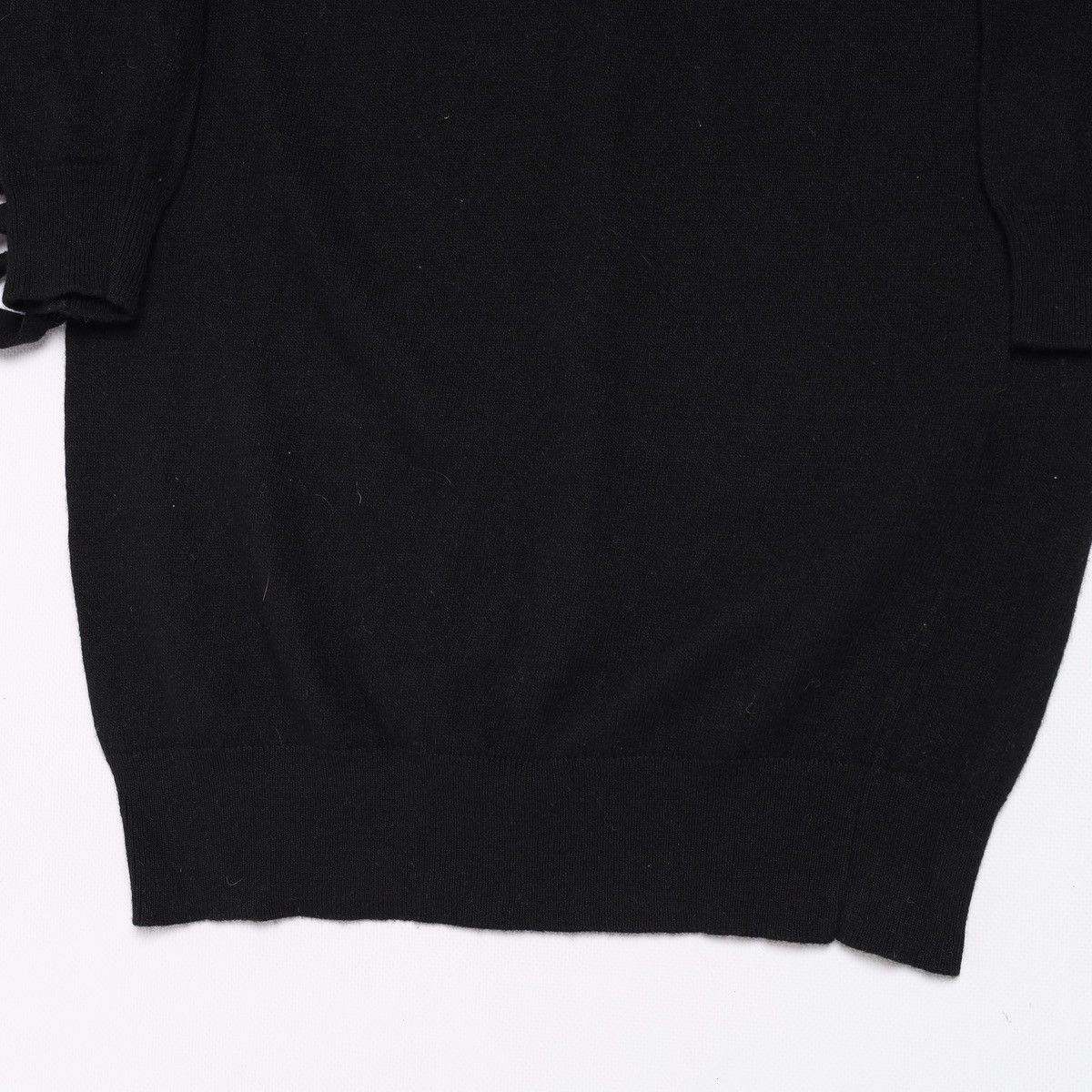 Maison Margiela Maison Margiela MM6 Long Sweater Black Fringe Tunic Dress Size S / US 4 / IT 40 - 5 Thumbnail