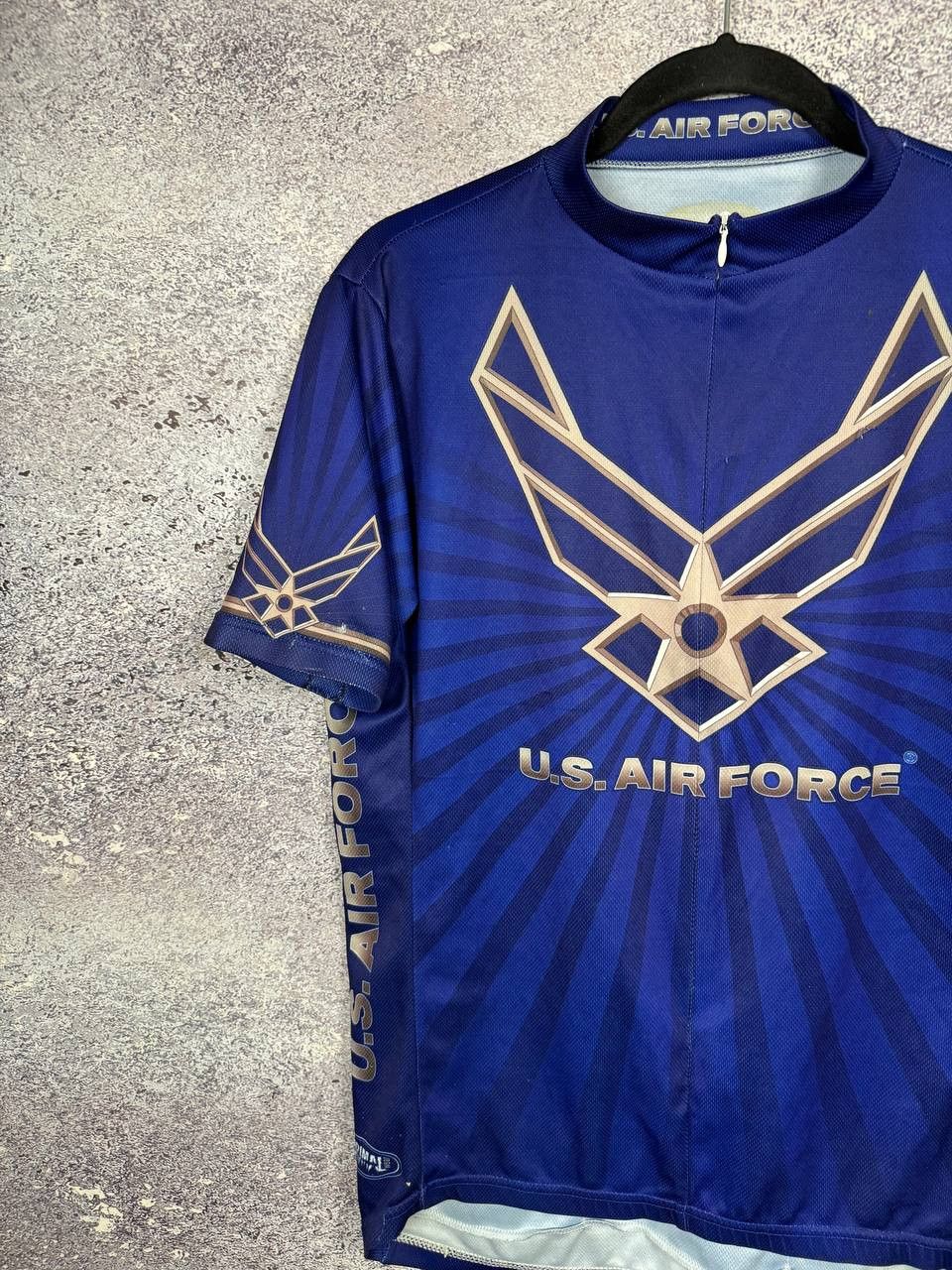 Other Primal Wear Air Force Cycling Jersey Men's Large Blue Size US L / EU 52-54 / 3 - 4 Thumbnail