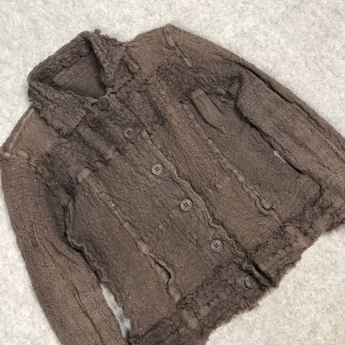 Issey Miyake ISSEY MIYAKE ME WOMEN WRINKLED BUTTON CROPPED JACKET Size S / US 4 / IT 40 - 4 Thumbnail