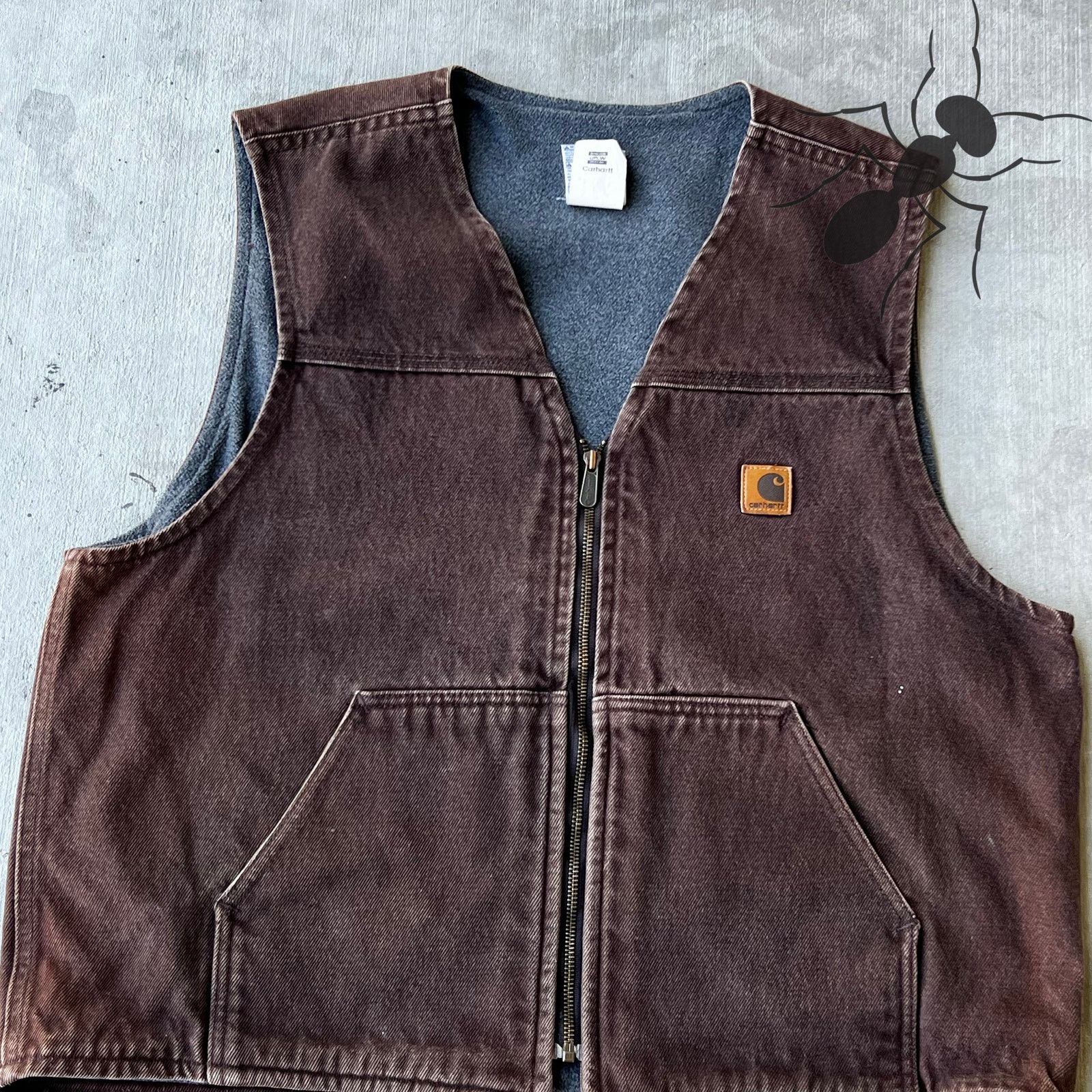 Carhartt × Vintage Carhartt V19 DKB brown work wear vest Size US XL / EU 56 / 4 - 2 Thumbnail