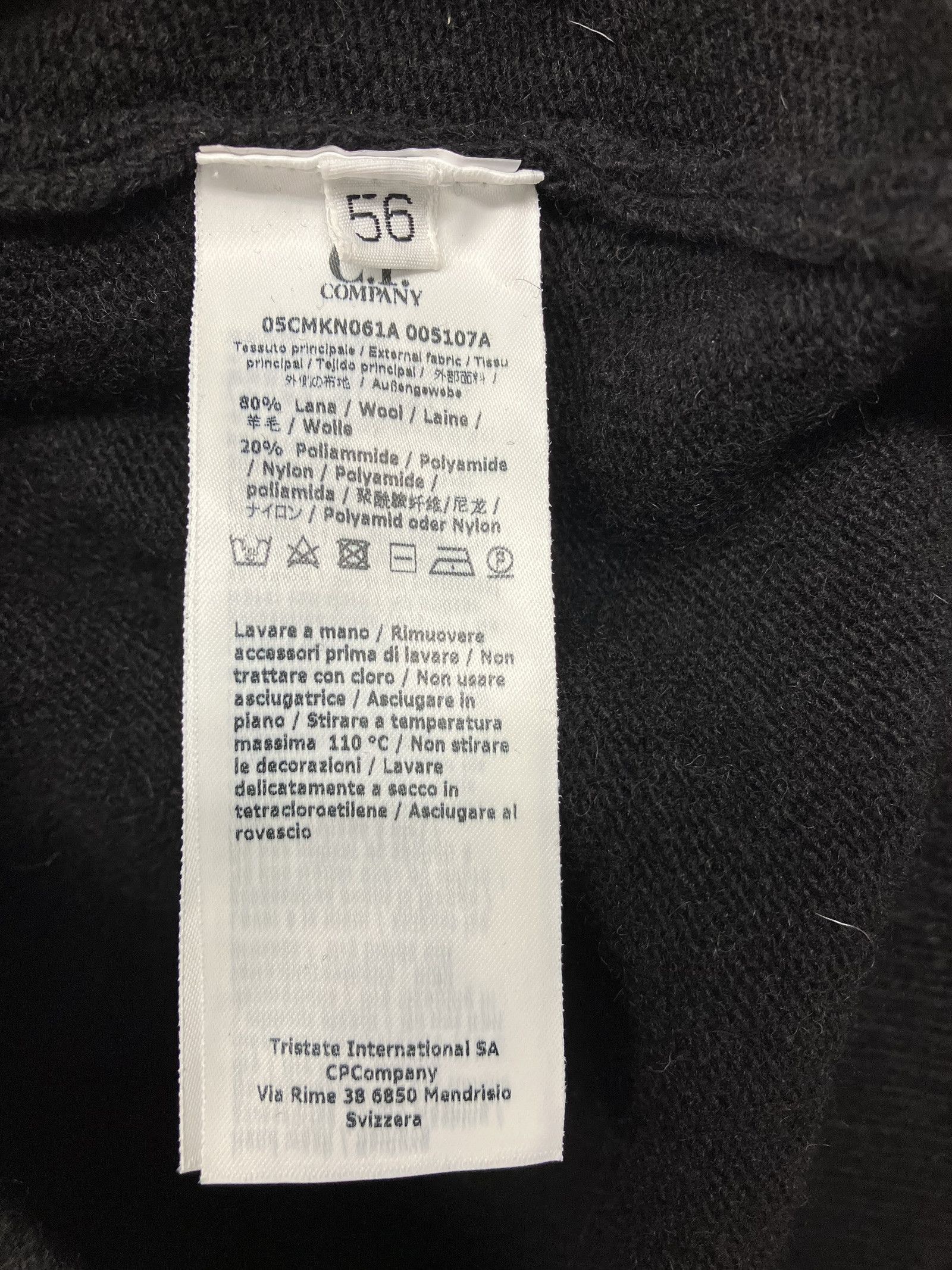 C.P. Company C.P. Company Wool Zip Jacket - Black Size US XL / EU 56 / 4 - 5 Thumbnail