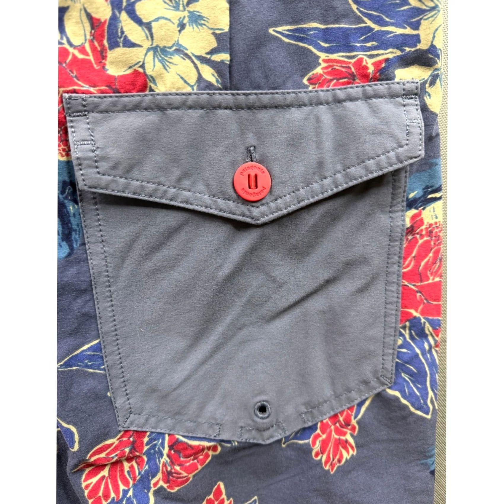 Patagonia Patagonia Board Shorts Mens Blue Floral Tropical Lace Up Swim Trunks 34 Size US 34 / EU 50 - 4 Thumbnail