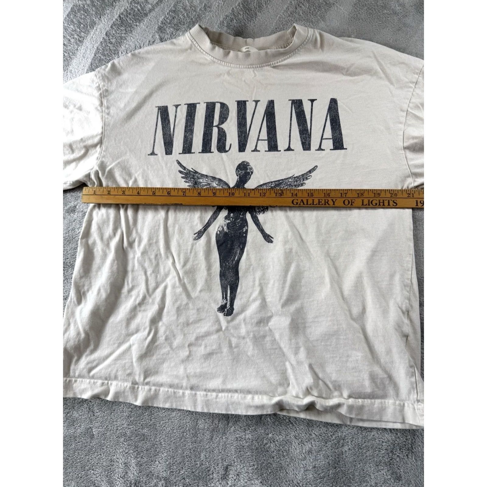 H&M H&M Nirvana Shirt Album Cover Logo White Medium Grunge Kurt Concert Mens Size US M / EU 48-50 / 2 - 6 Thumbnail