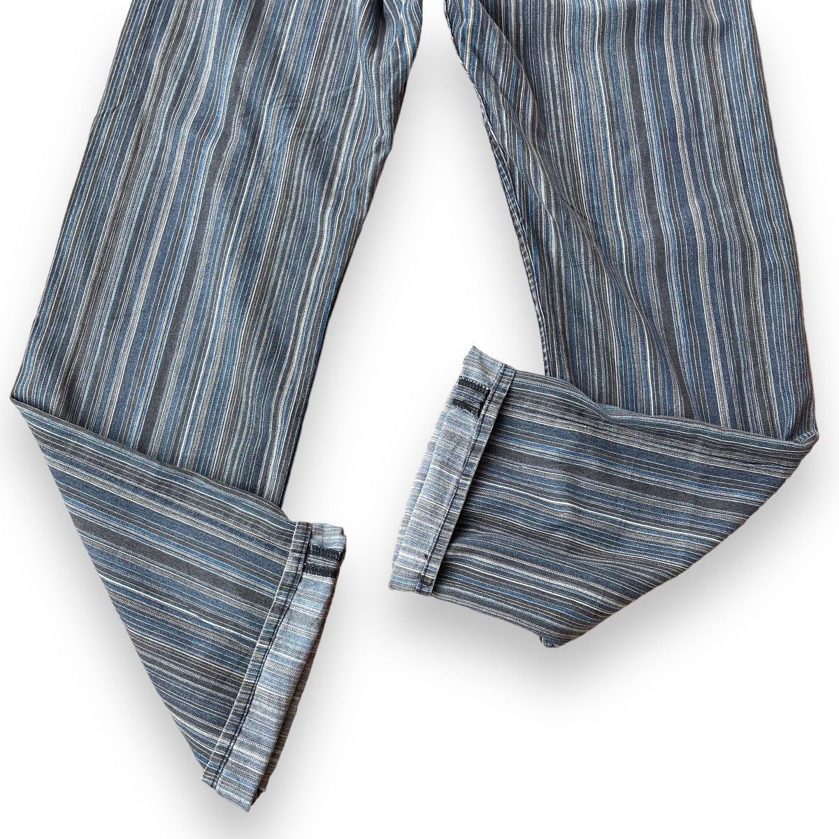 Tornado Mart 🇯🇵 VINTAGE ROOT THREE STRIPES DENIM PANTS Size US 30 / EU 46 - 11 Thumbnail