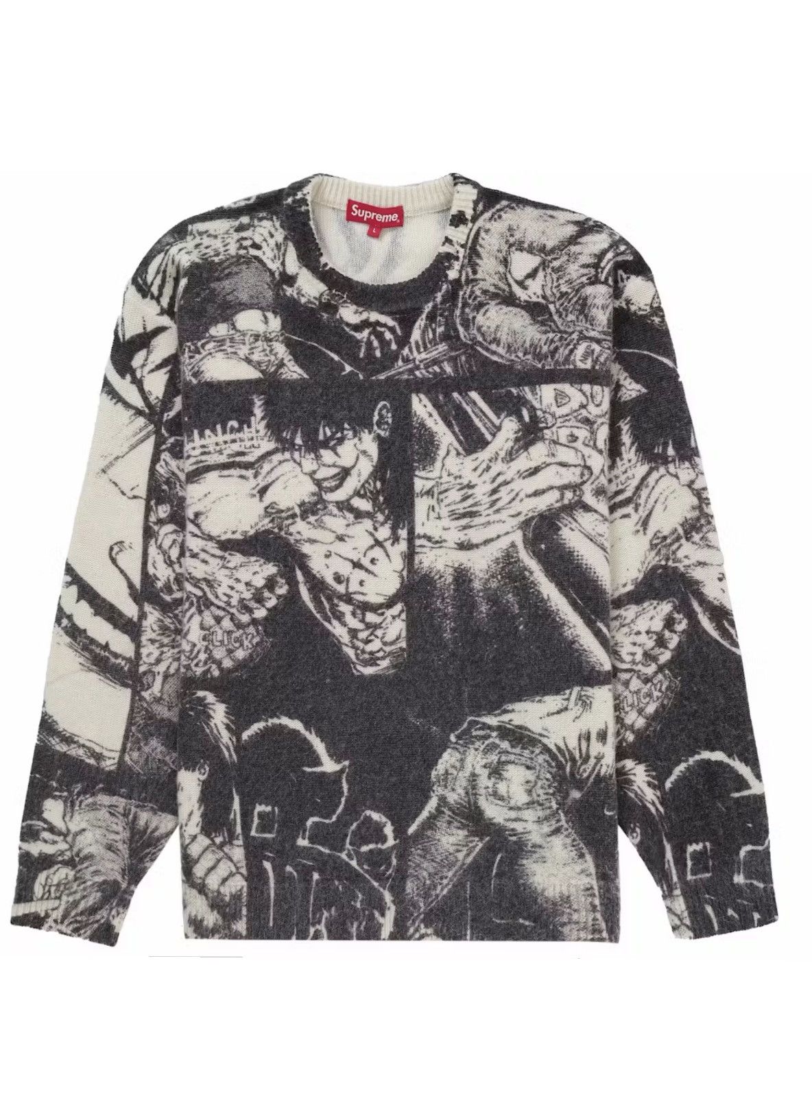 Supreme Supreme the Crow Sweater (White) (L) Size US L / EU 52-54 / 3 - 1 Thumbnail