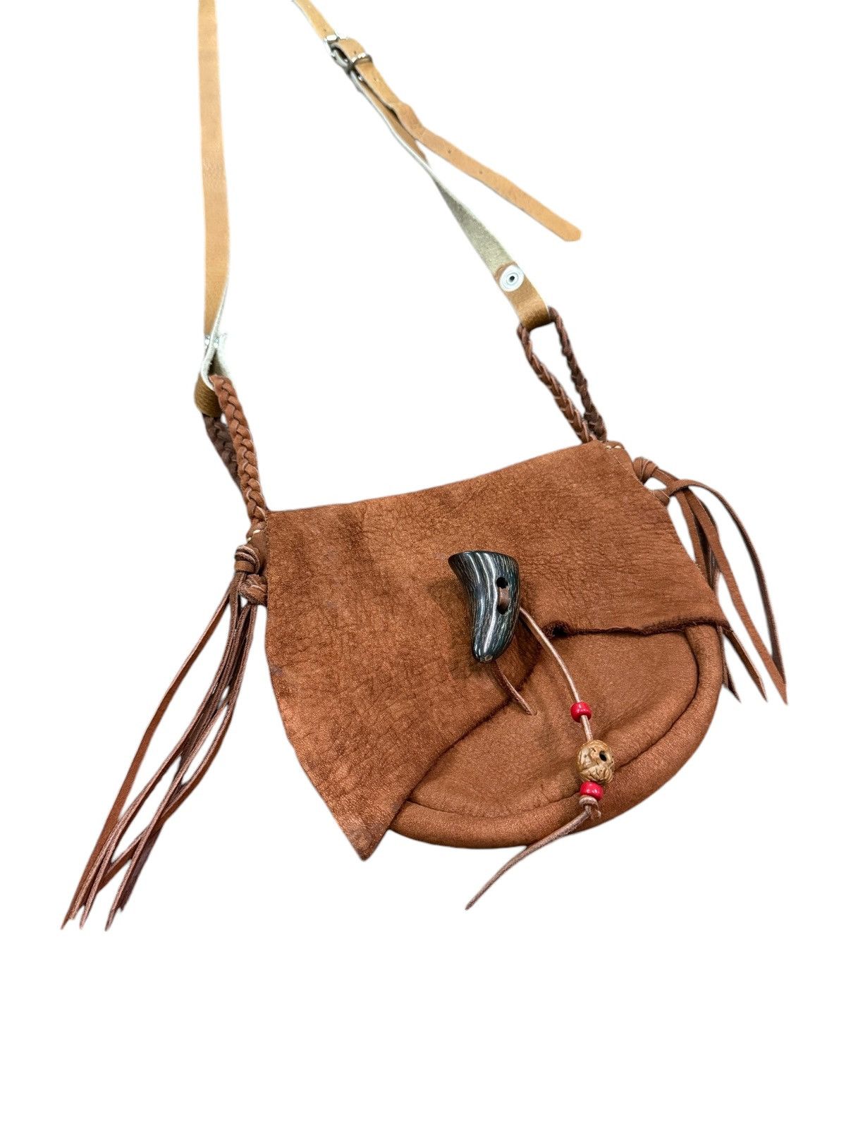 Handmade RARE CUSTOM LEATHER HANDMADE CROSSBODY BAG Size ONE SIZE - 3 Thumbnail