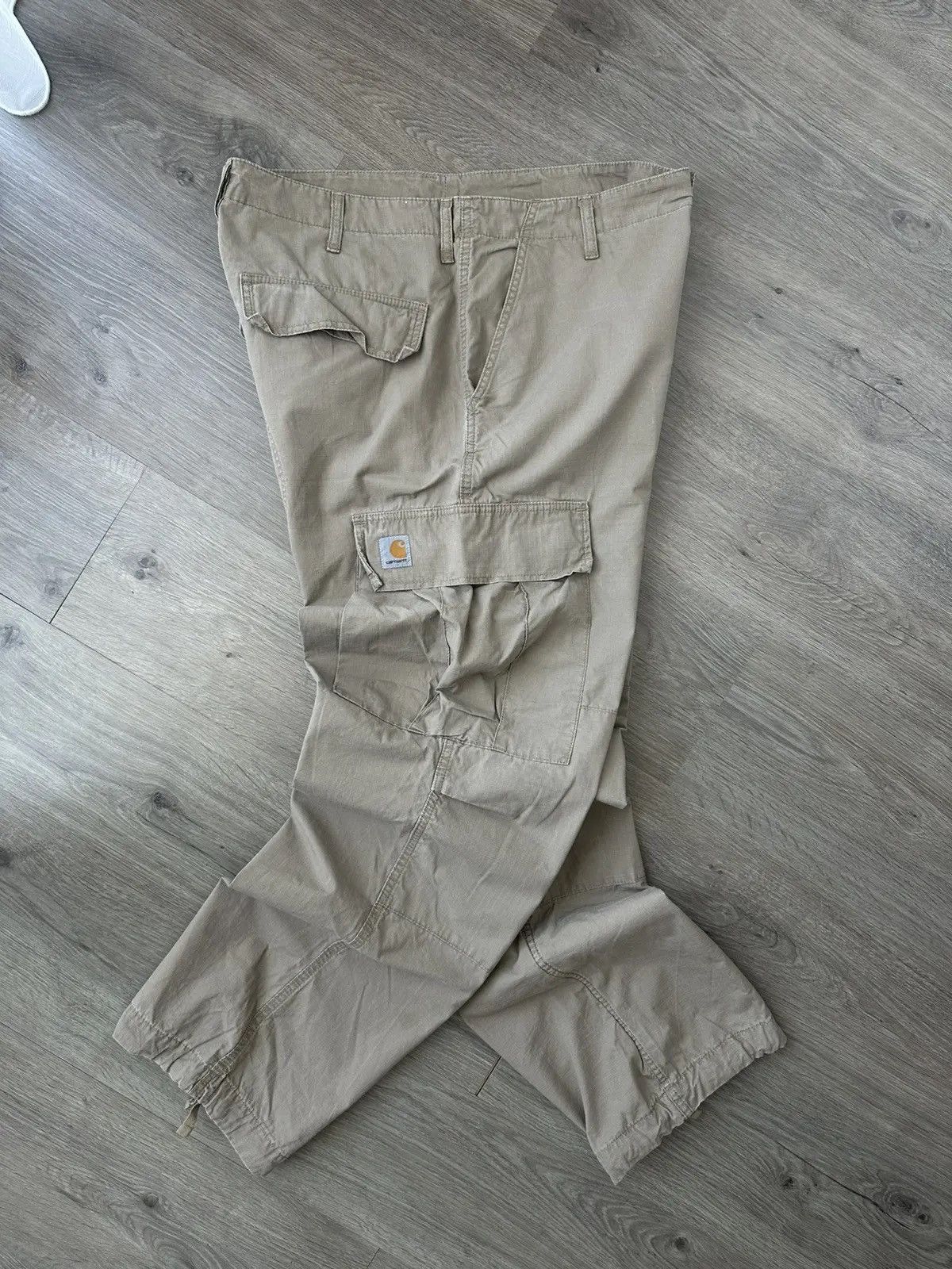 Carhartt Wip Vintage Carhartt Cargo Beige Baggy Pants Size US 36 / EU 52 - 10 Thumbnail
