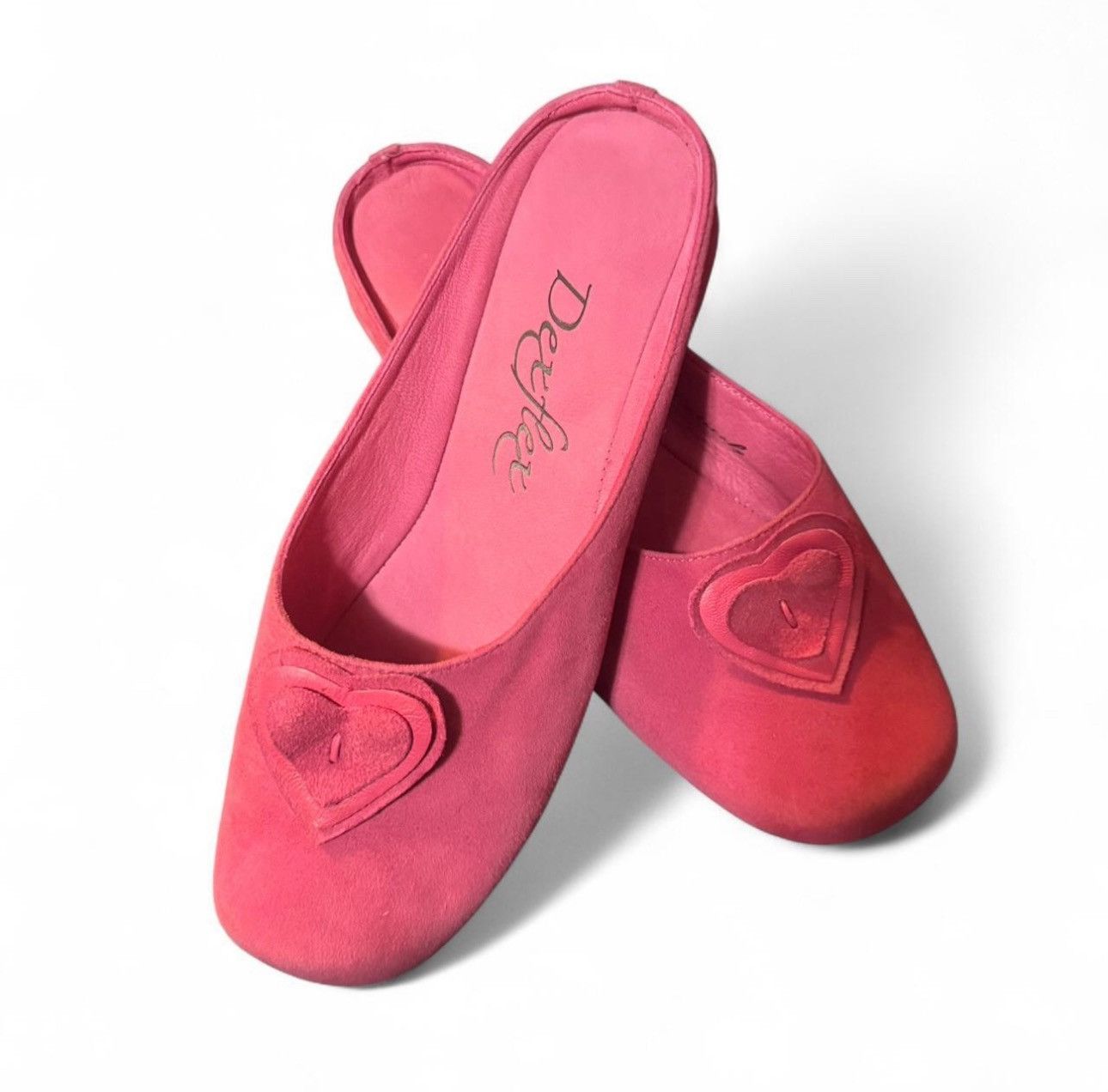 Other dexflex slide flats size 8 pink heart leather womens shoes Size US 8 / IT 38 - 1 Thumbnail