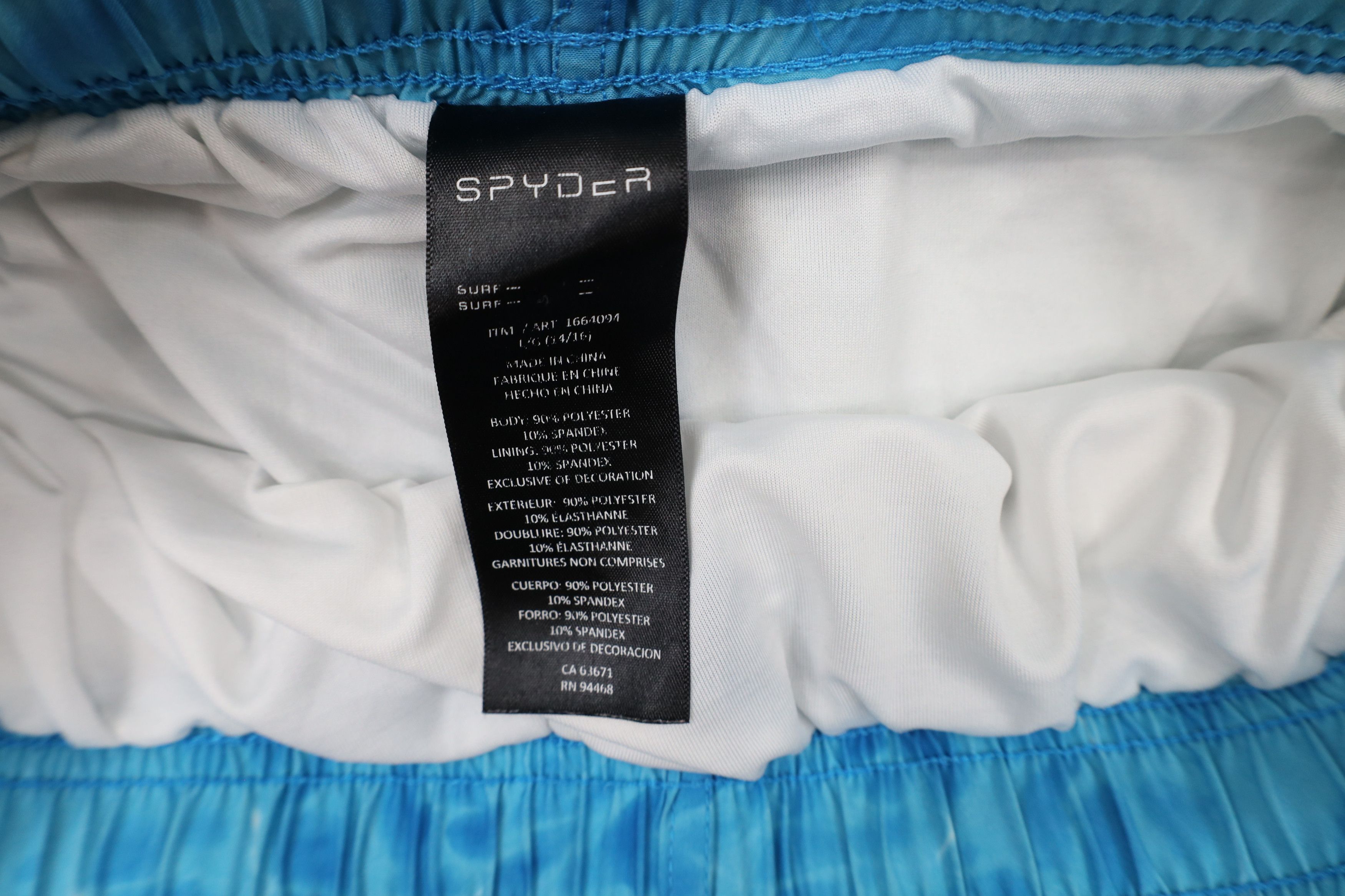 Spyder × Vintage Spyder Swim Acid Wash Stretch Lined Shorts Trunks Blue Size US 30 / EU 46 - 7 Thumbnail
