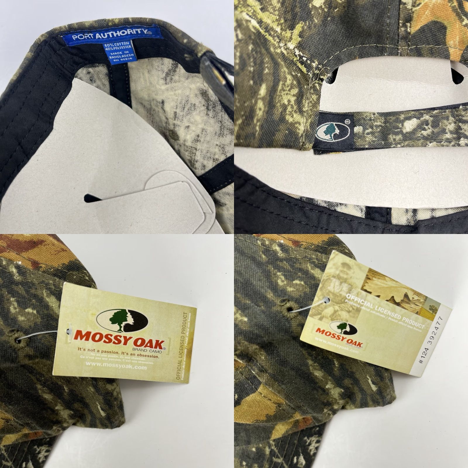 Vintage Mossy Oak Camouflage Hunting Cap Adjustable Hat No Logo Outdoor Cap Men Baseball Cap Strapsback Cotton/Polyester Camouflage Outdoors New Size ONE SIZE - 8 Thumbnail