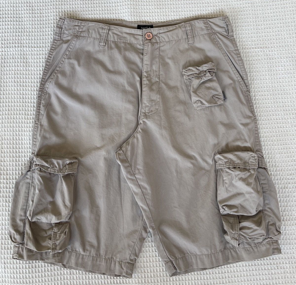 Stussy Vintage 90s 🔥STUSSY🔥3D Pocket Cargo Short Pants Size US 34 / EU 50 - 2 Thumbnail