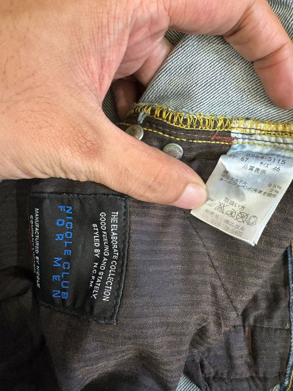 If Six Was Nine Vintage Nicole Club For Men Patch Distressed Flare Jeans Size US 32 / EU 48 - 5 Thumbnail