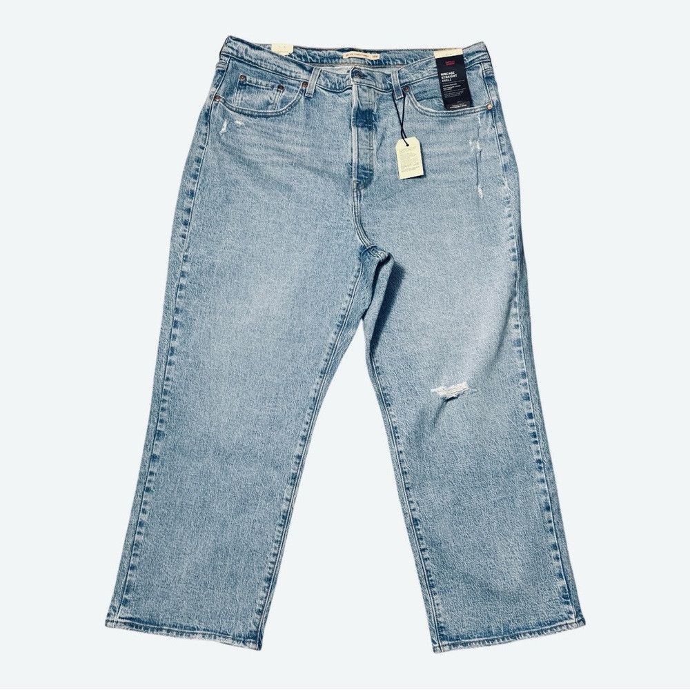Levi's NWT New $108 Levi's Ribcage Straight Ankle Jeans Size 18W Size 40" / US 18 - 2 Thumbnail