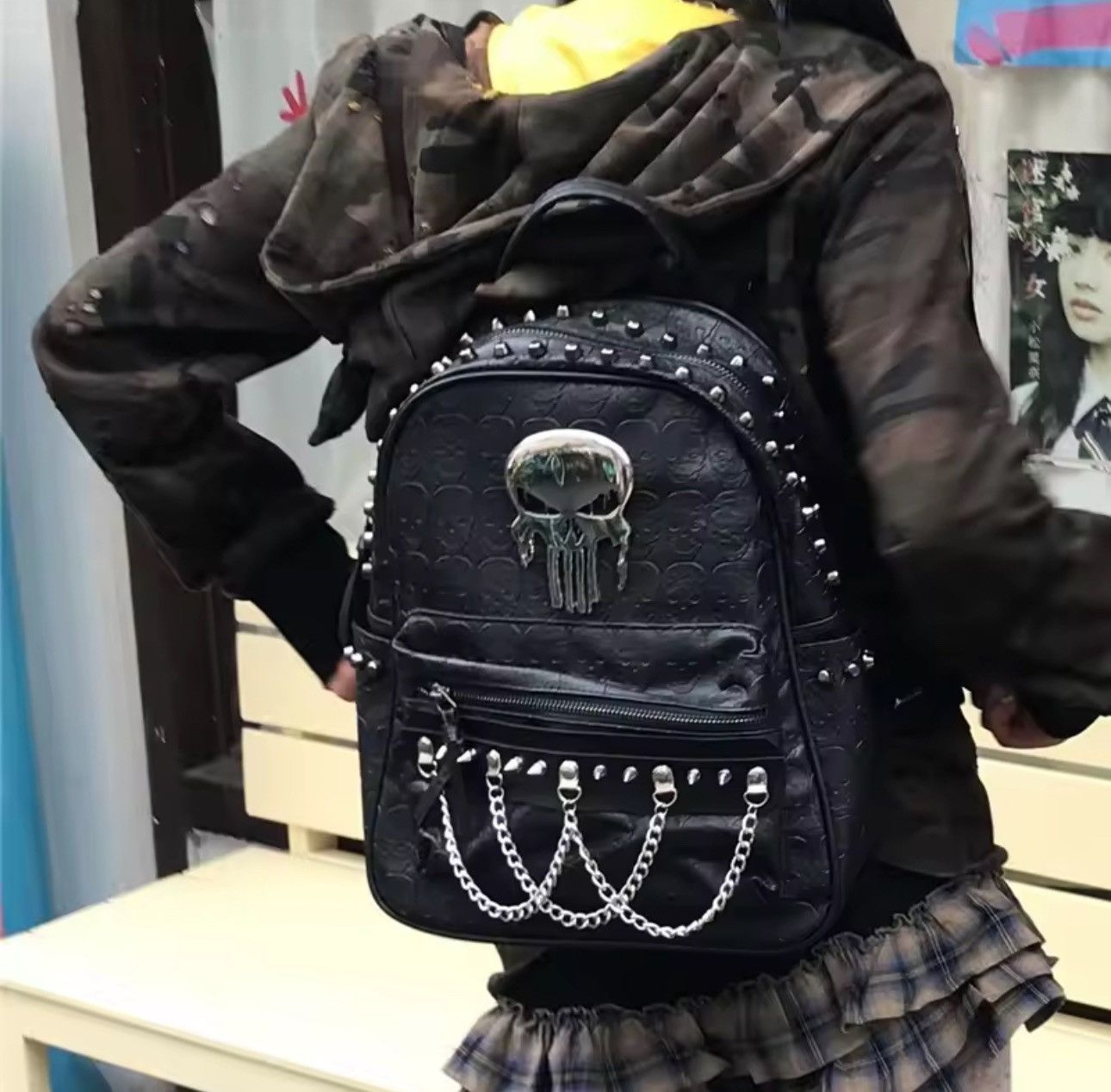 Designer × Japanese Brand wrstwrstwrst skull backpack | Grailed