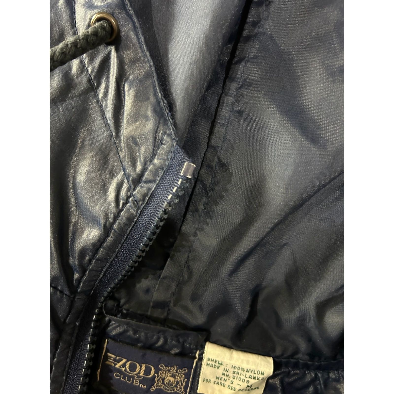 Izod VINTAGE IZOD Windbreaker Jacket Mens M Blue Lightweight Hooded Mid-Length Casual, 90s Style, Classic, Nylon, Zip, Regular Fit Size US M / EU 48-50 / 2 - 4 Thumbnail