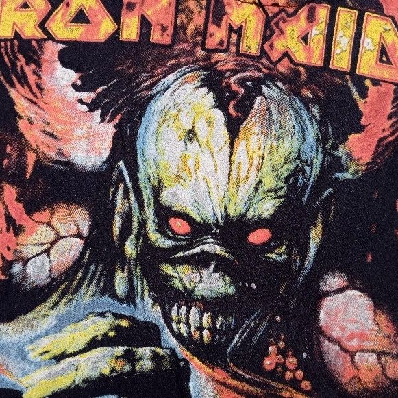 Iron Maiden VTG 2000s Bootleg Iron Maiden AOP 💀💥 Tshirt band Metal 🎸 Size US S / EU 44-46 / 1 - 2 Thumbnail