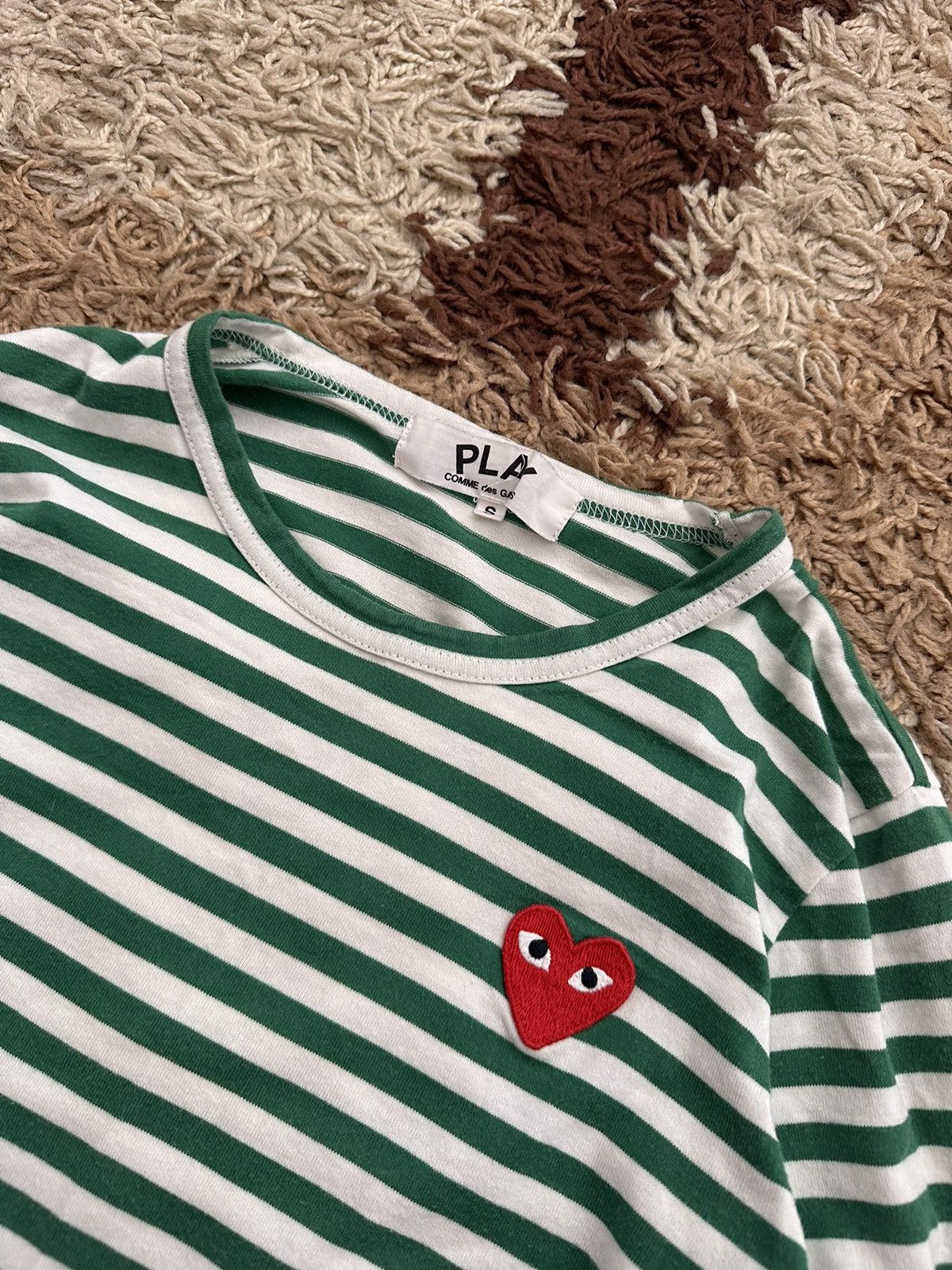 Comme des Garcons 🔥VINTAGE PLAY COMME DES GARCONS STRIPPED HEART LONG SLEEVE🔥 Size S / US 4 / IT 40 - 2 Thumbnail