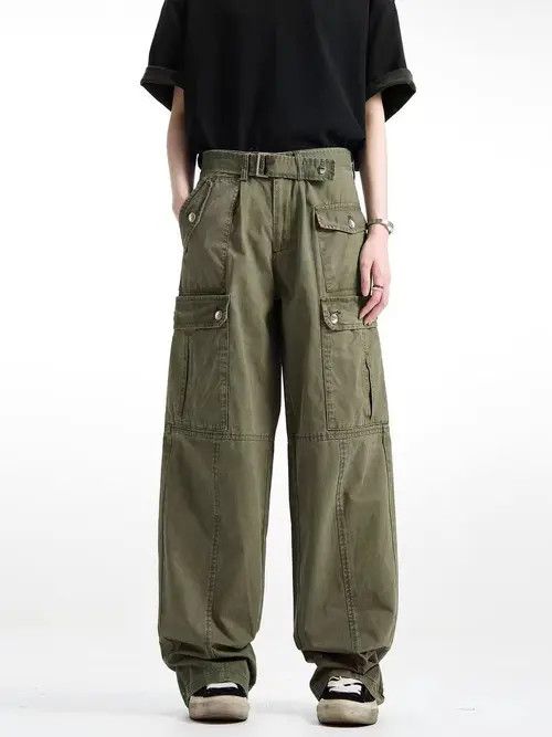 Japanese Brand Hamada x Etou Green High Street Vintage Loose Jeans Size US 33 - 1 Thumbnail