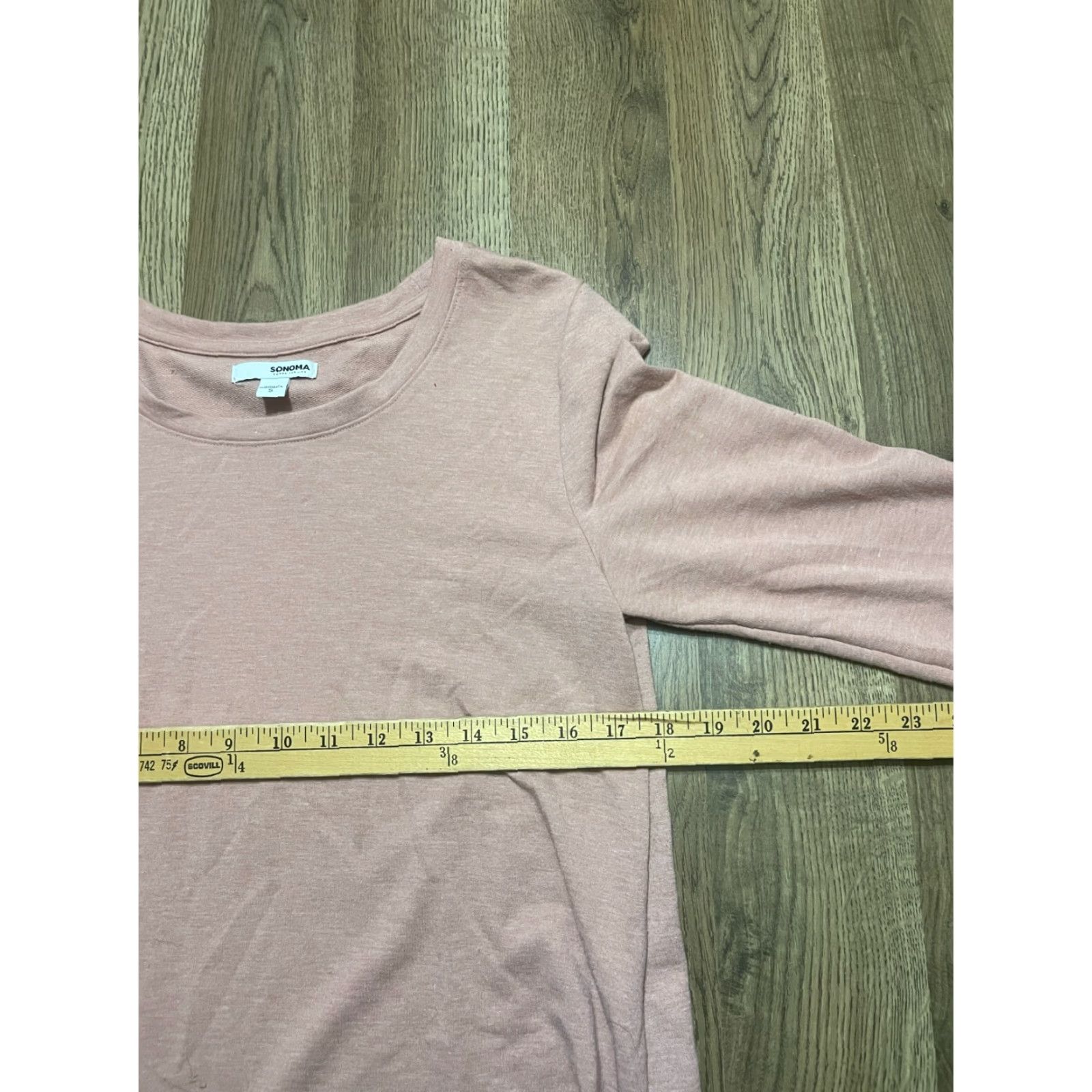Vintage Sonoma Shirt Women's Size Small Pink Lace Up Adjustable Side T-Shirt Short Sleeve Round Neck Casual Regular Size S / US 4 / IT 40 - 5 Thumbnail