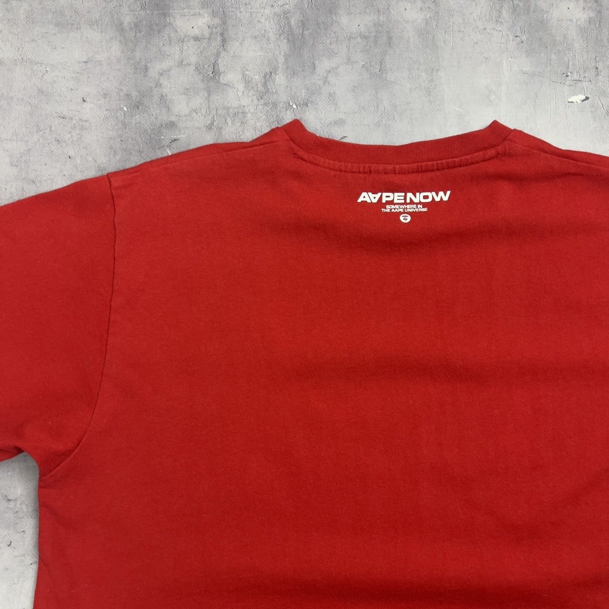 Aape Rare! Aape Bathing Ape Face Patch Logo Tee Y2K SK8 Size US L / EU 52-54 / 3 - 12 Thumbnail