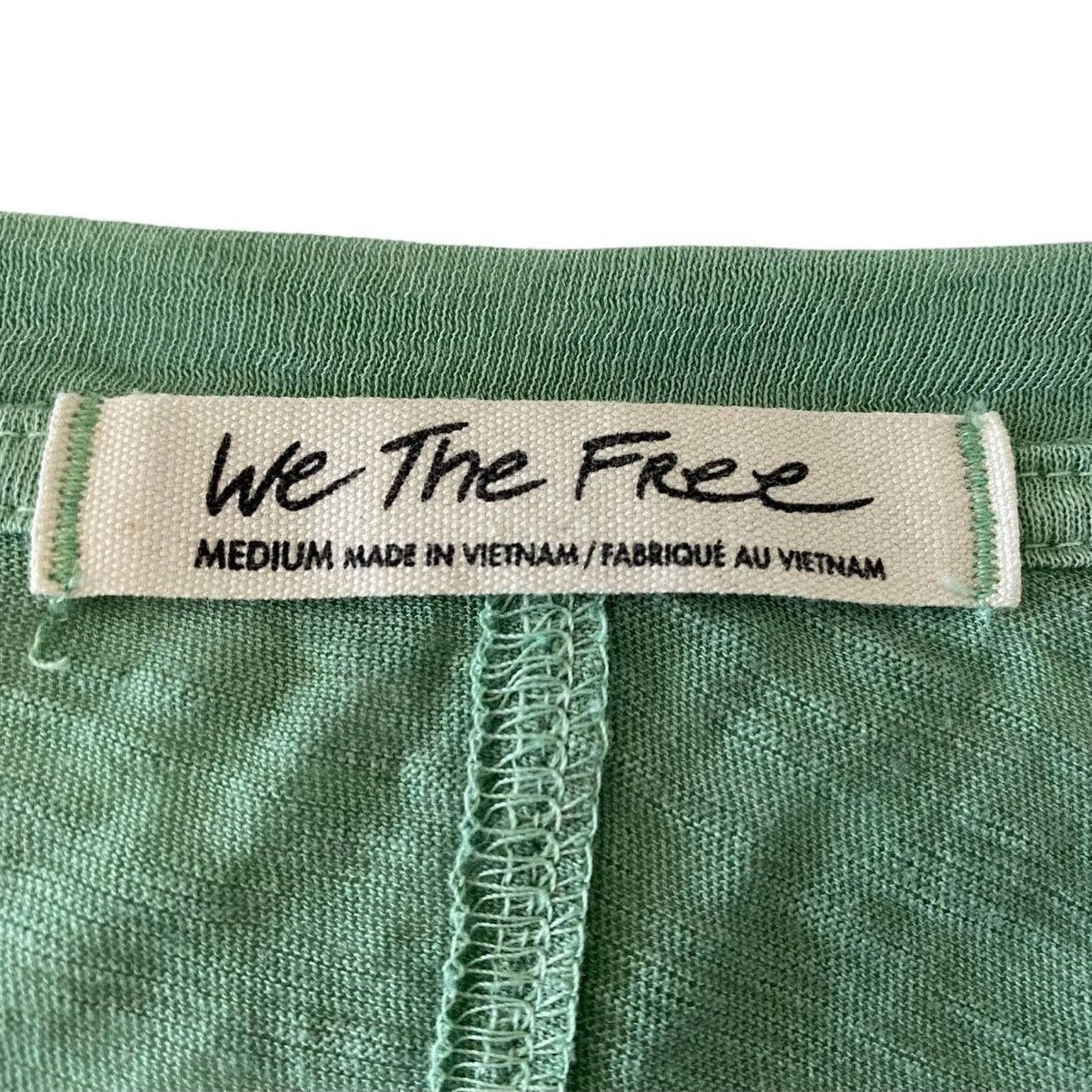 Other Free People Sage Green Henley VNeck Sweater Oversized Size M Size M / US 6-8 / IT 42-44 - 9 Thumbnail