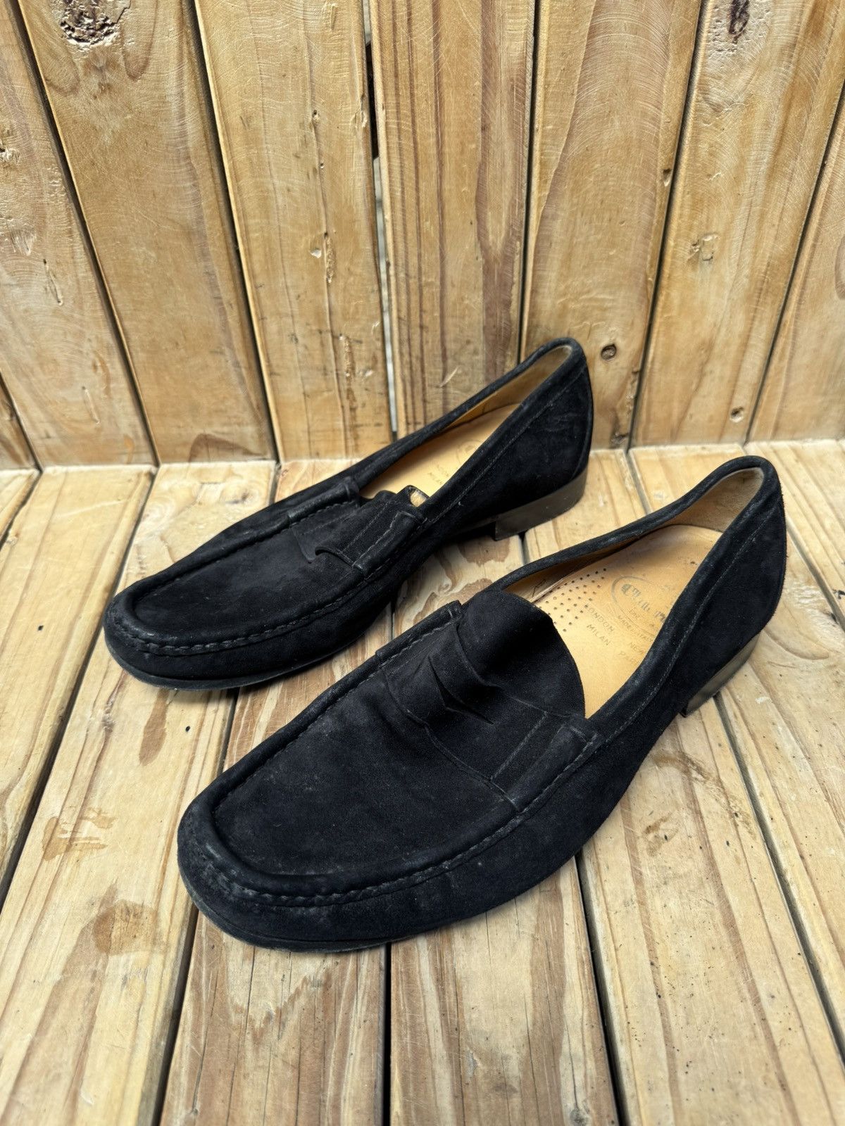Church's Church’s Men’s suede leather black penny loafers UK 9.5 F Size US 10.5 / EU 43-44 - 18 Thumbnail