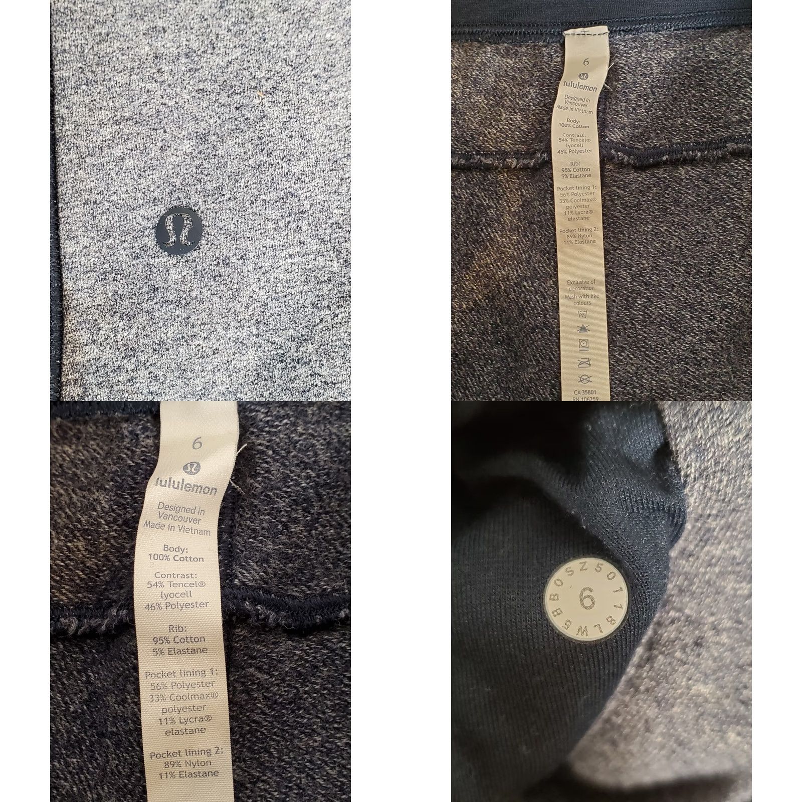 Lululemon Lululemon Cool & Collected Jogger Pants Heathered Speckled True Navy Women’s Size 6 Size 28" / US 6 / IT 42 - 8 Thumbnail
