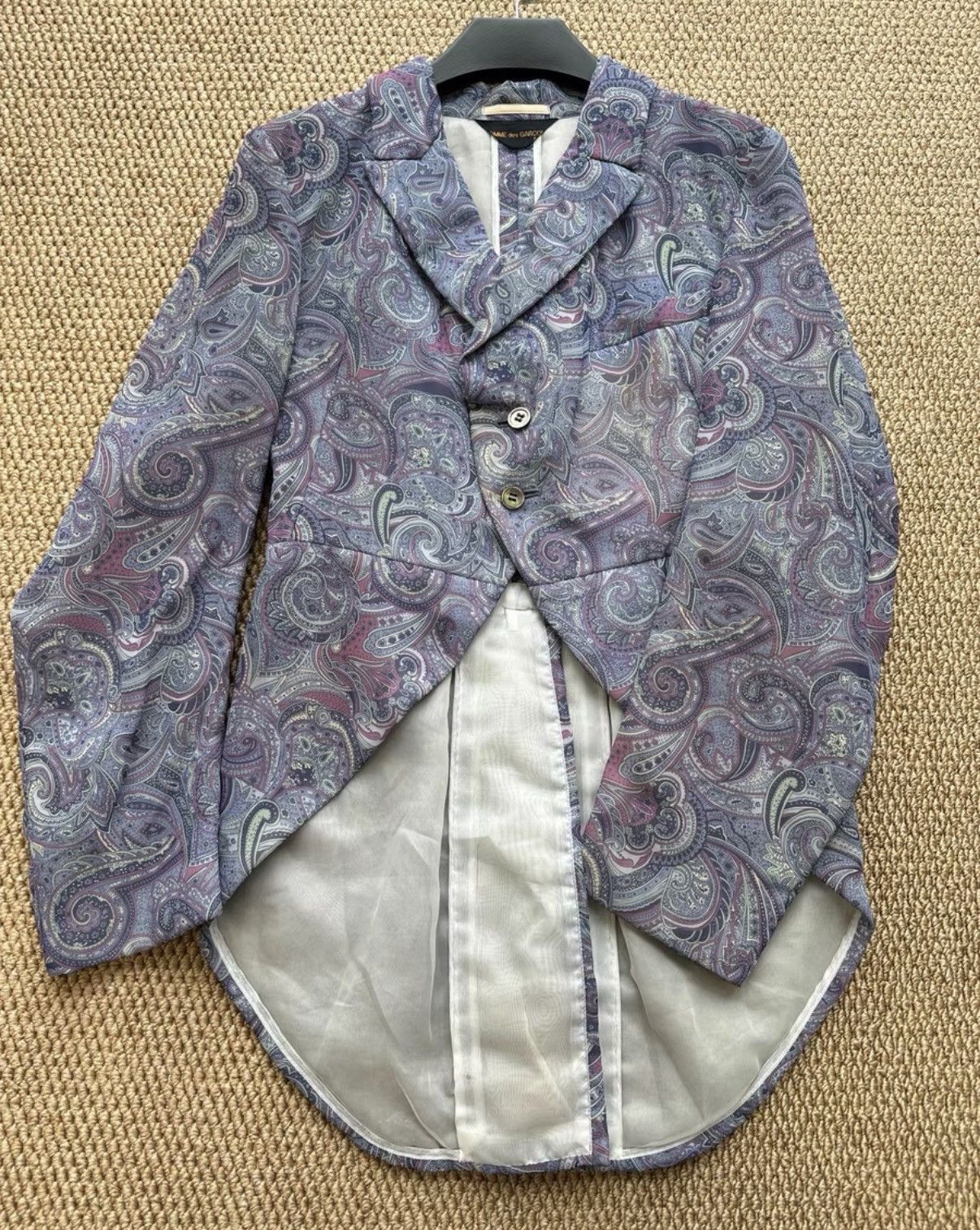 Comme des Garcons COMME des GARÇONS Purple Tone Paisley Tuxedo Blazer K23 Size US M / EU 48-50 / 2 - 1 Thumbnail
