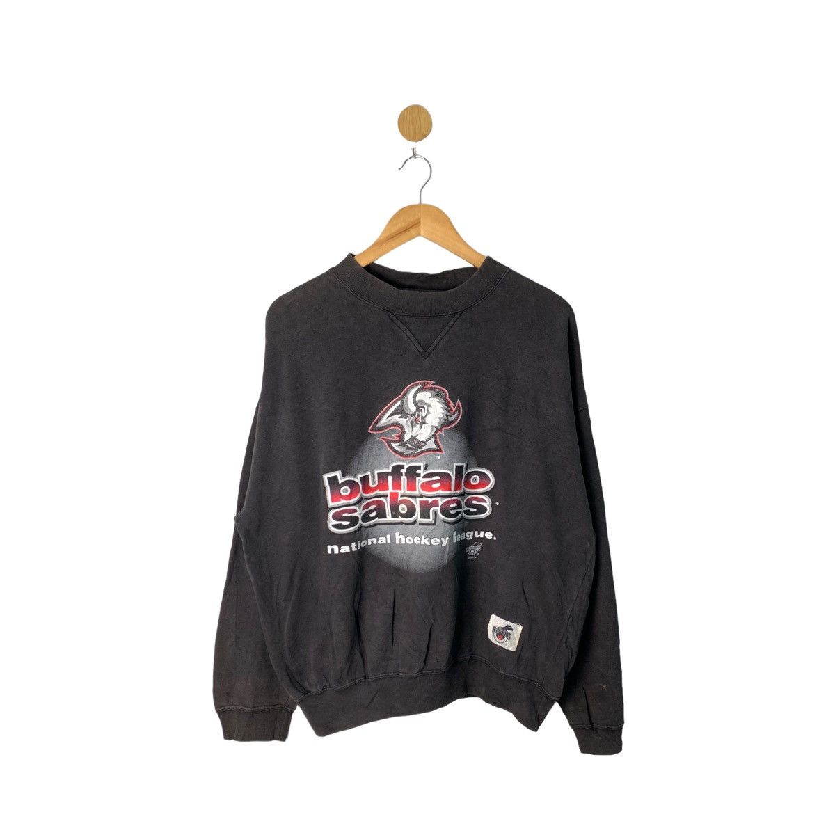 image of Nhl x Vintage Baltimore Ravens Buffalo Sabres Sweatshirts in Black, Men's (Size Large)