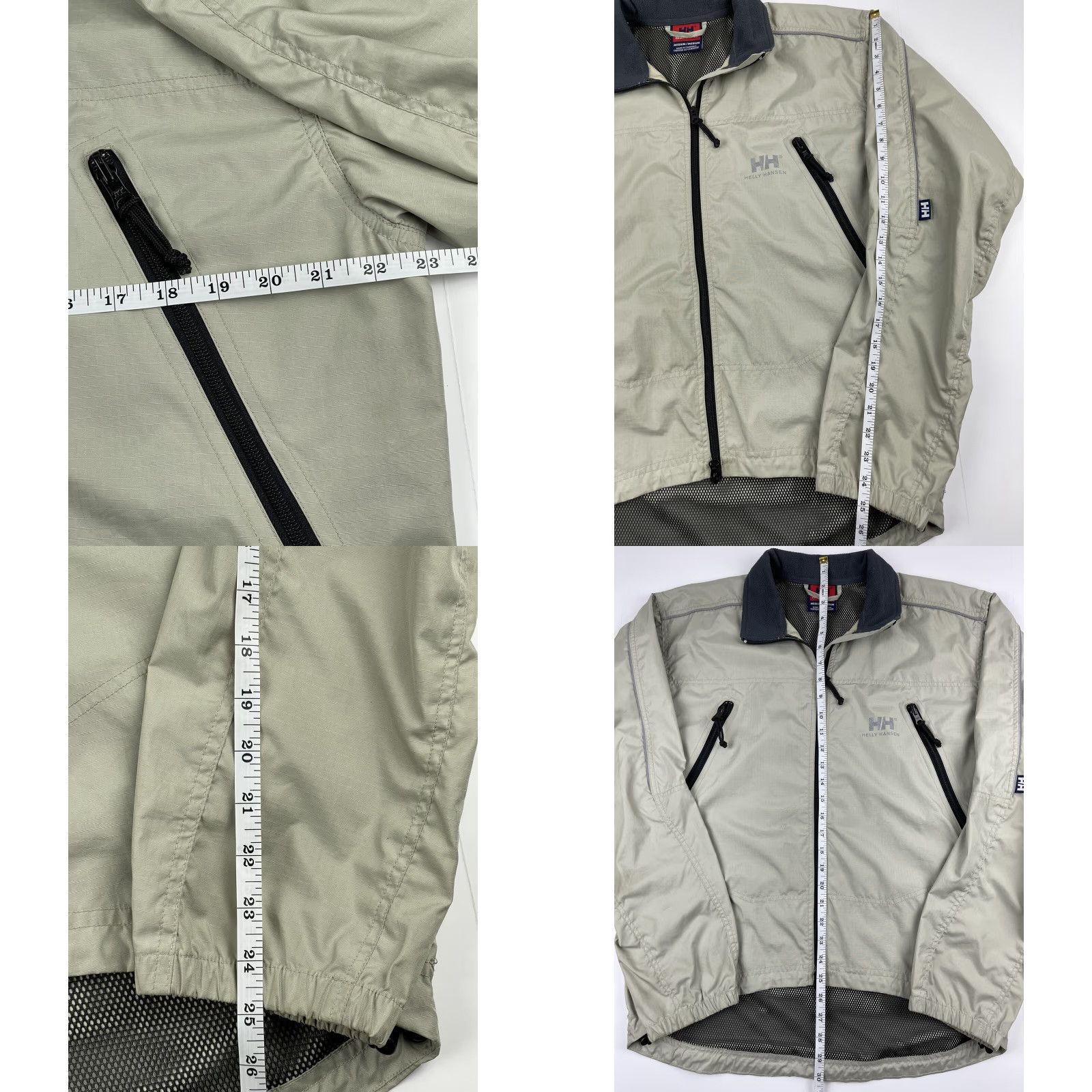 Helly Hansen VINTAGE Helly Hansen Windbreaker Jacket Full Zip M Men Beige Blue Logo Casual Spring Winter Summer Fall Outdoor Yachting Jacket Mens Size US M / EU 48-50 / 2 - 8 Thumbnail