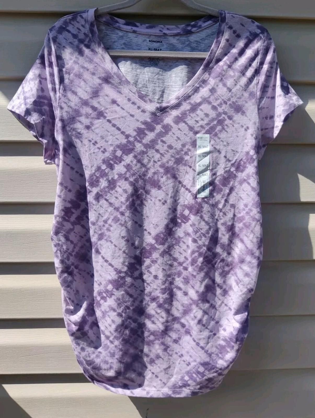 Sonoma Sonoma By Kohls Maternity T Shirt Size XL Ruching On Sides P Size XL / US 12-14 / IT 48-50 - 3 Thumbnail