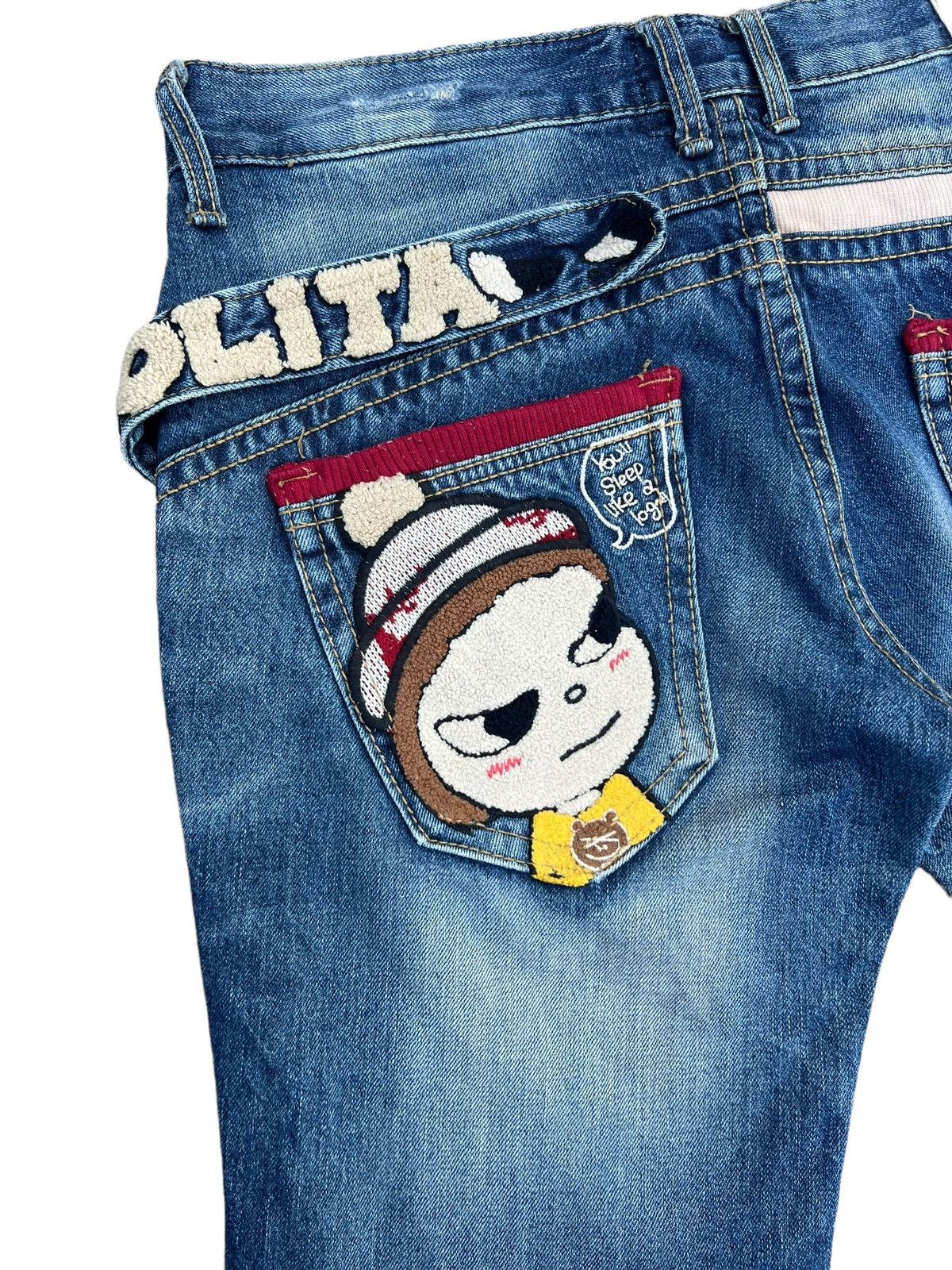 Japanese Brand RARE! Yoshitomo Nara Lolita Vintage Denim Jeans Size US 32 / EU 48 - 13 Thumbnail