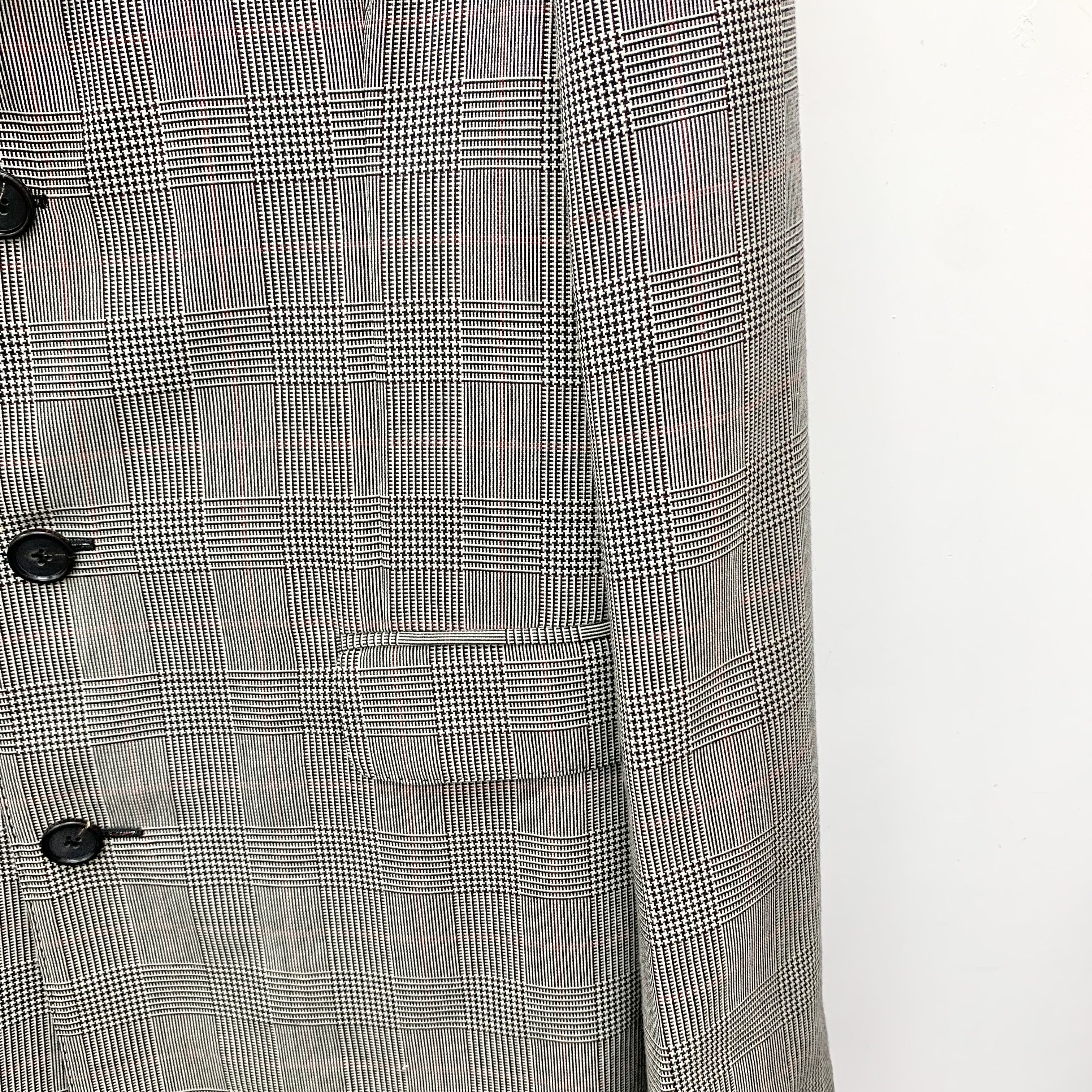 Alexander McQueen Alexander McQueen Grey Plaid Wool Coat (50 L) Size L / US 10 / IT 46 - 6 Thumbnail