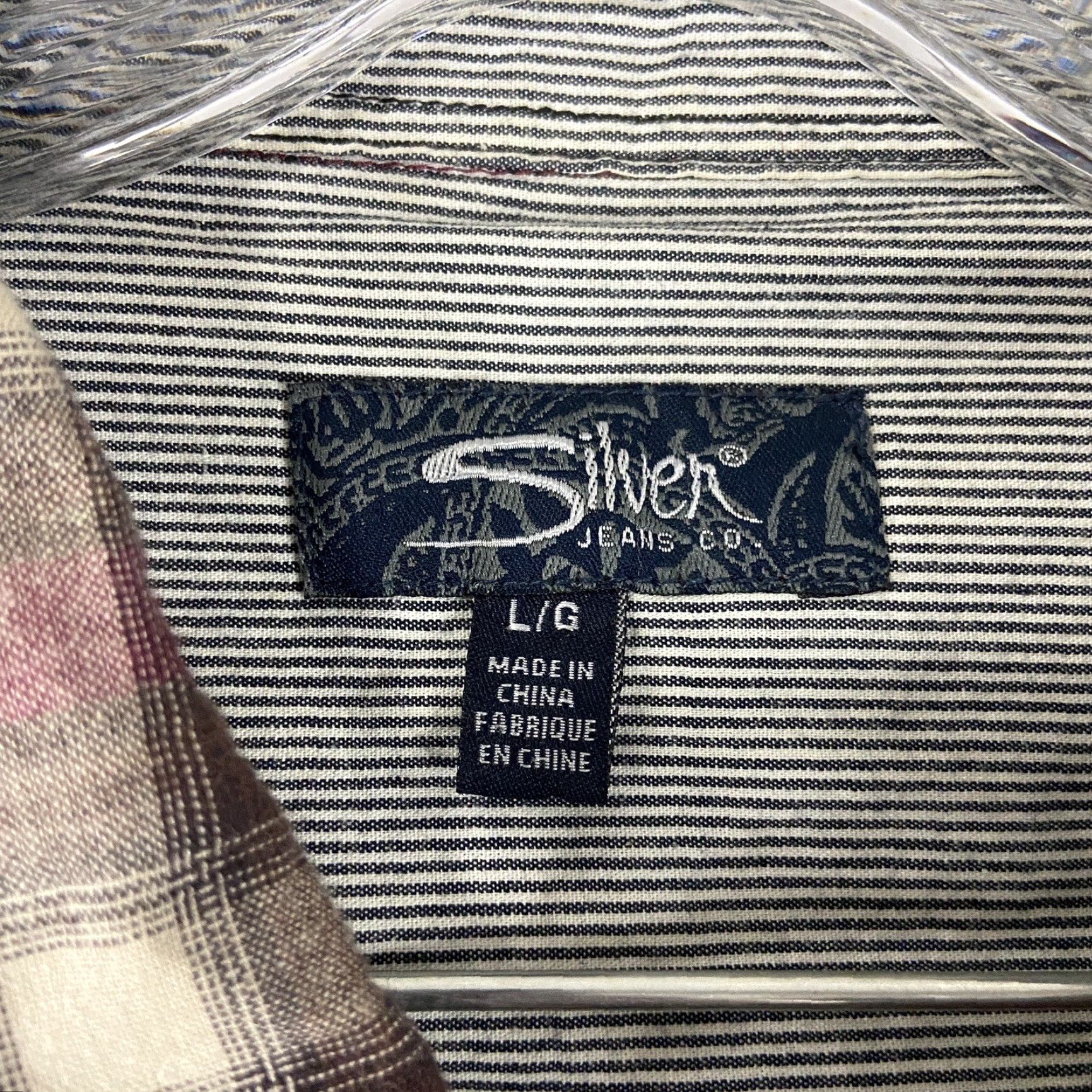 Silver Jeans Co. VINTAGE Silver Jeans Co Red Plaid Button-Up Shirt Long Sleeve Mend L Mens Red Plaid Button-Up Shirt Large Mens Size US L / EU 52-54 / 3 - 6 Thumbnail