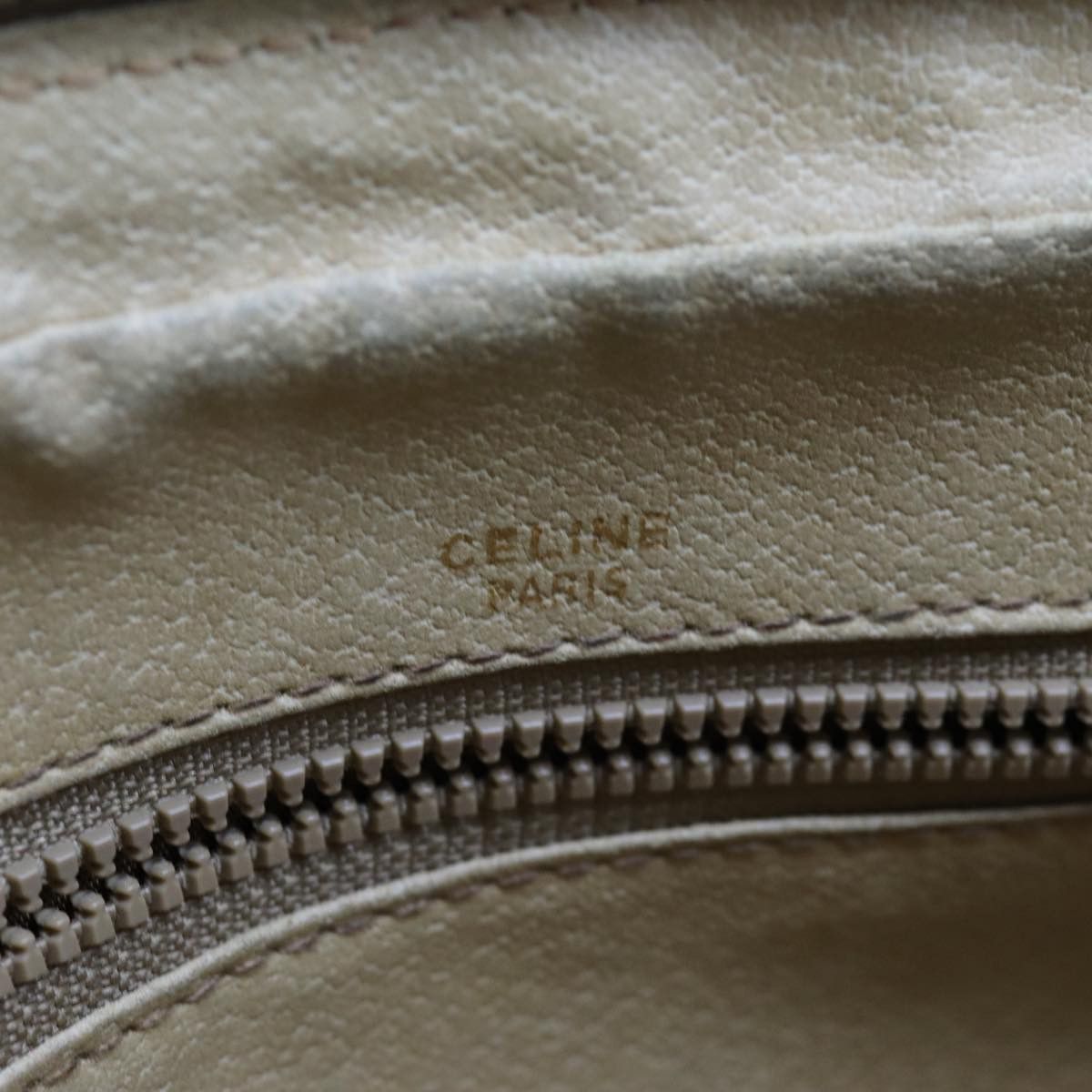 Celine CELINE Macadam Canvas Clutch Bag Beige Size ONE SIZE - 10 Thumbnail