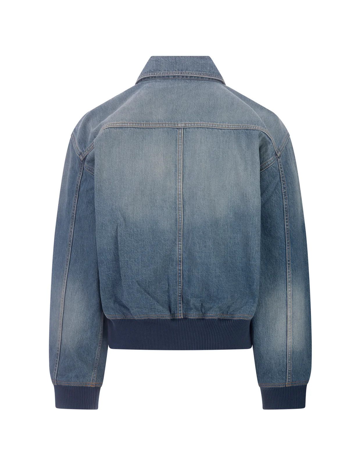 Givenchy o1w1db10525 Four Pocket Denim Bombers in Blue Size US M / EU 48-50 / 2 - 2 Thumbnail