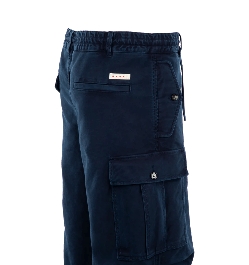 Marni o1h1sh11224 Cargo Trousers in Light Navy Size US 36 / EU 52 - 3 Thumbnail