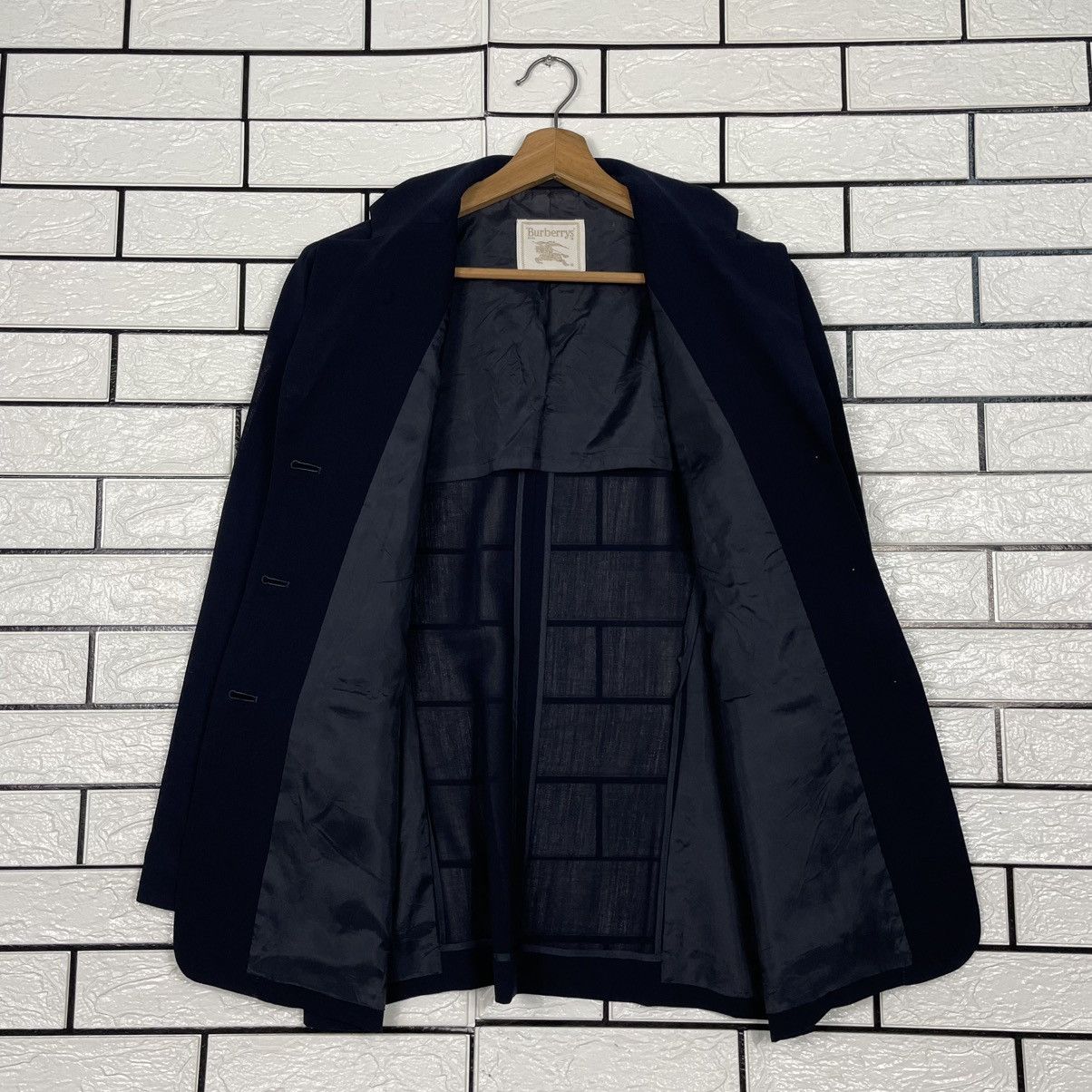 Burberry Vintage Burberrys Women Wool Black Jacket Size M / US 6-8 / IT 42-44 - 11 Thumbnail