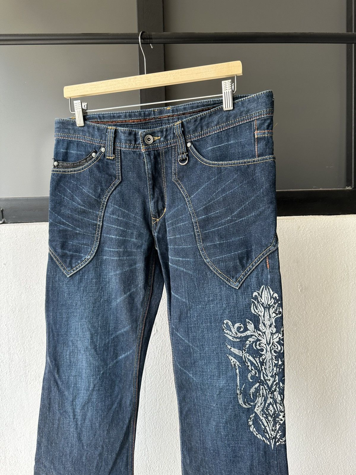 Japanese Brand Y2K NCFM indigo denim Size US 35 - 18 Thumbnail