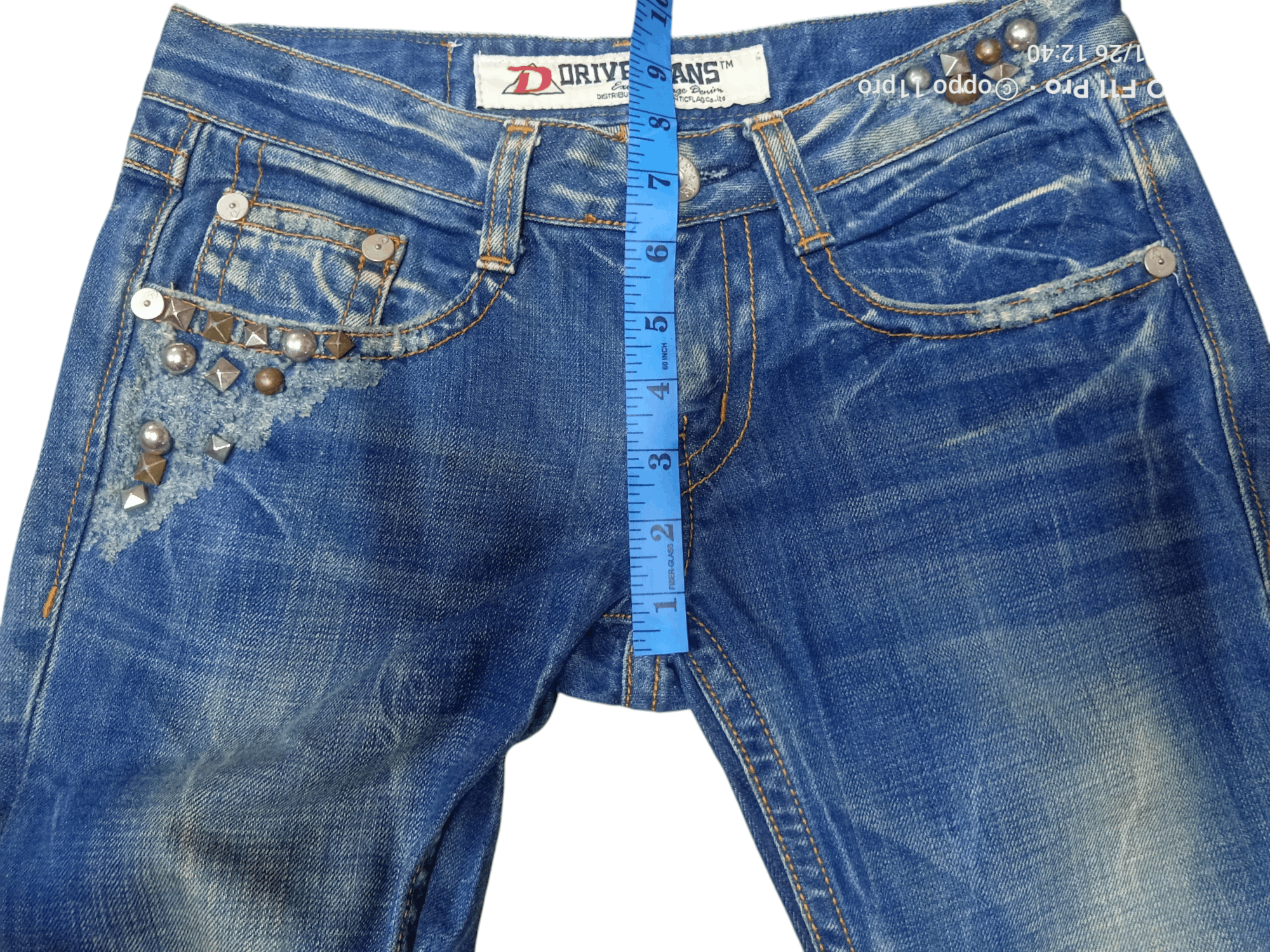 If Six Was Nine × Japanese Brand Drive Jeans Flare Bootcut Denim Size US 29 - 7 Thumbnail