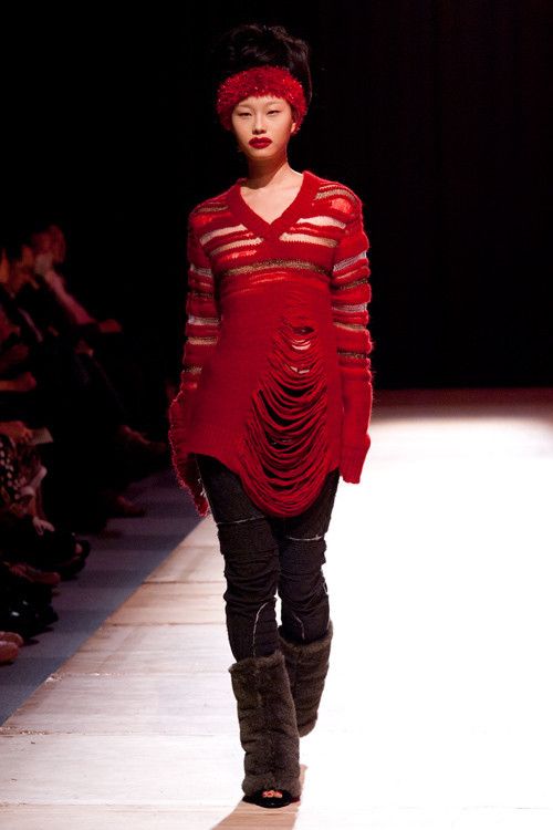 Nozomi Ishiguro A/W '11 Distressed Oversized Knit Size US M / EU 48-50 / 2 - 2 Thumbnail