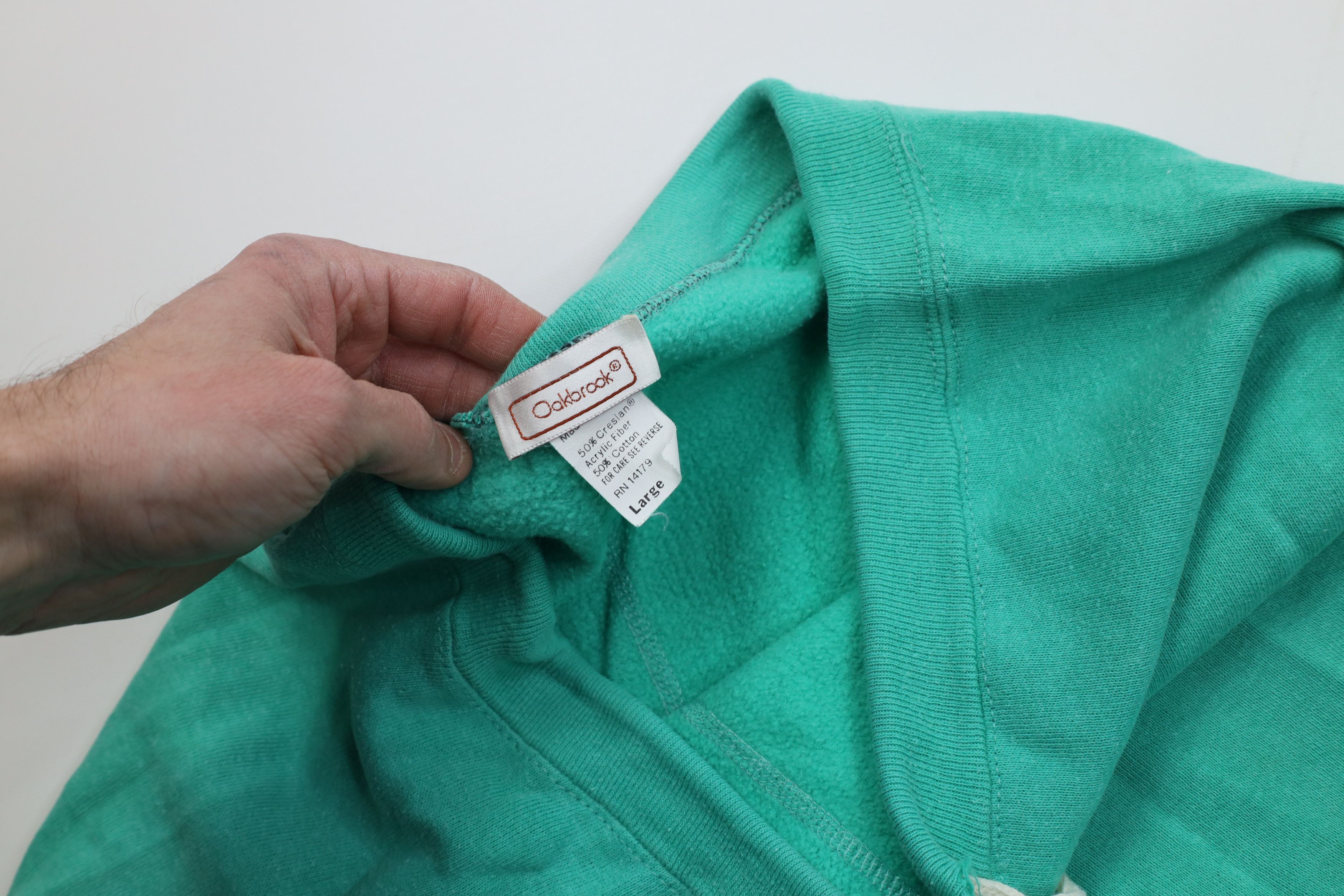 Vintage Vintage 70s Streetwear Gusset Sweatpants Joggers Teal USA Size 32" / US 10 / IT 46 - 10 Thumbnail