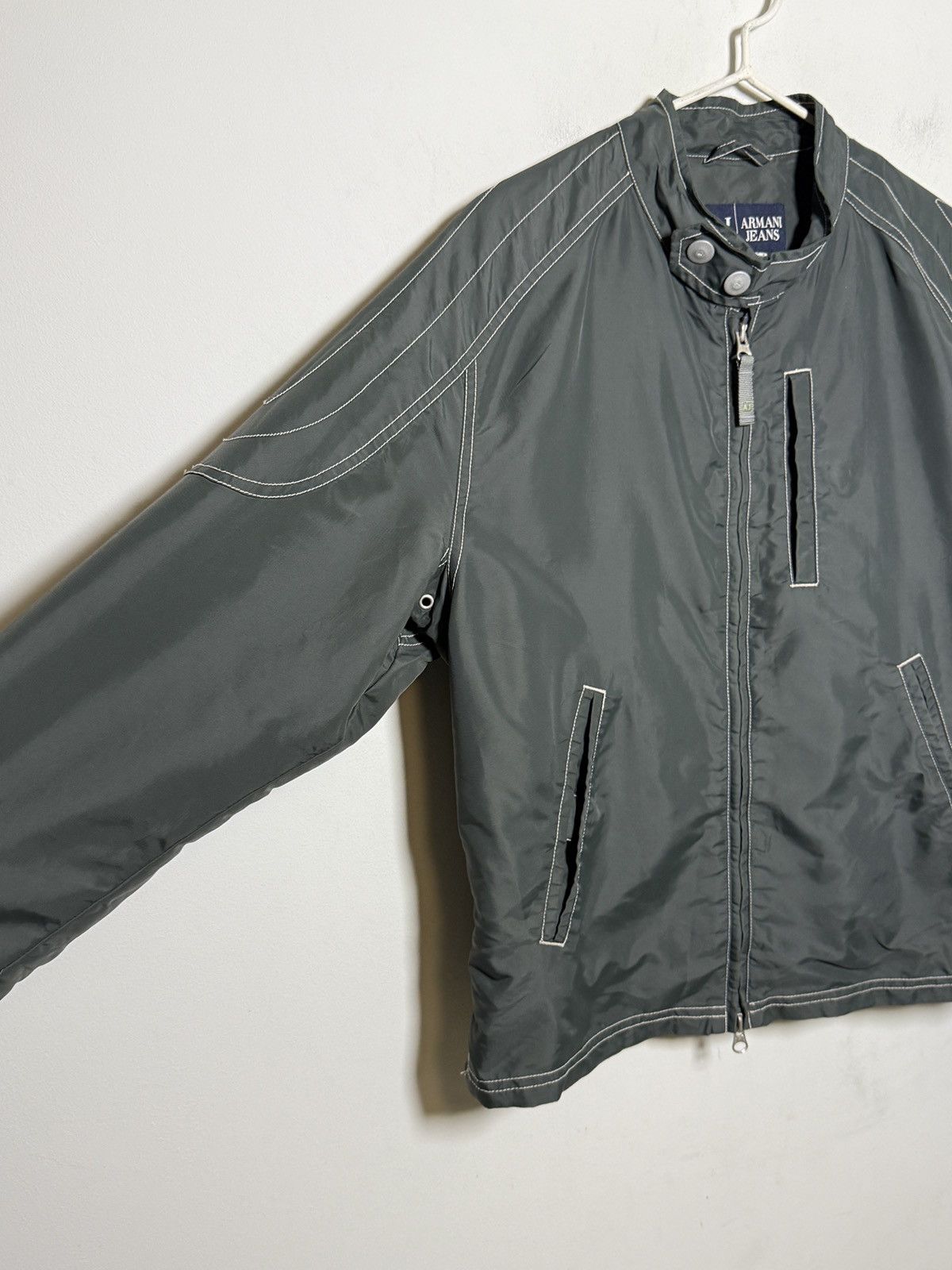 Giorgio Armani Armani Jeans Moto Jacket Size US M / EU 48-50 / 2 - 6 Thumbnail