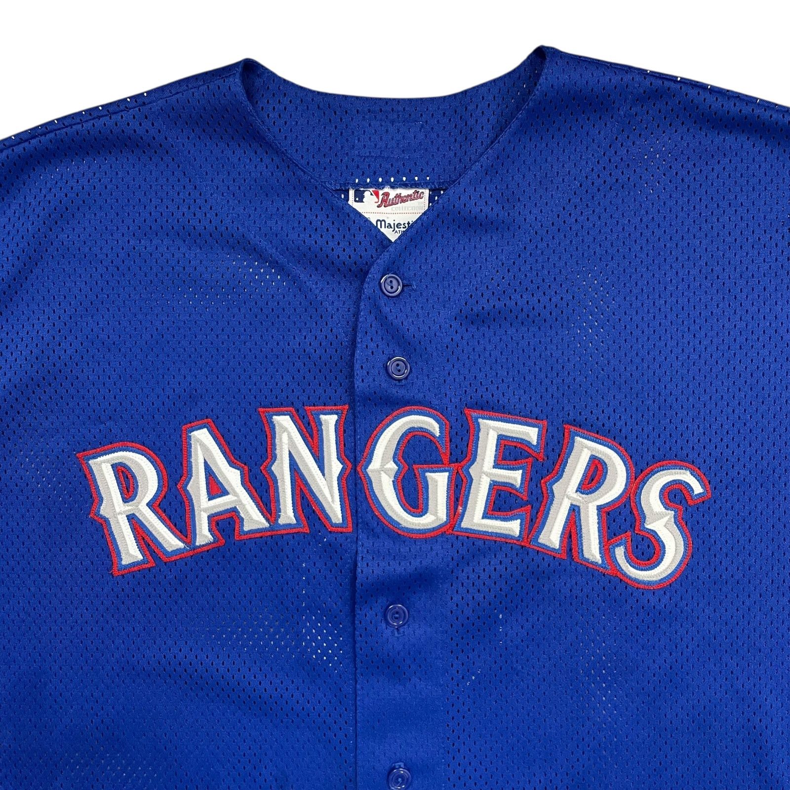 MLB RARE VTG 90s TEXAS RANGERS TOM GOODWIN #3 MAJESTIC JERSEY Size US XXL / EU 58 / 5 - 4 Thumbnail