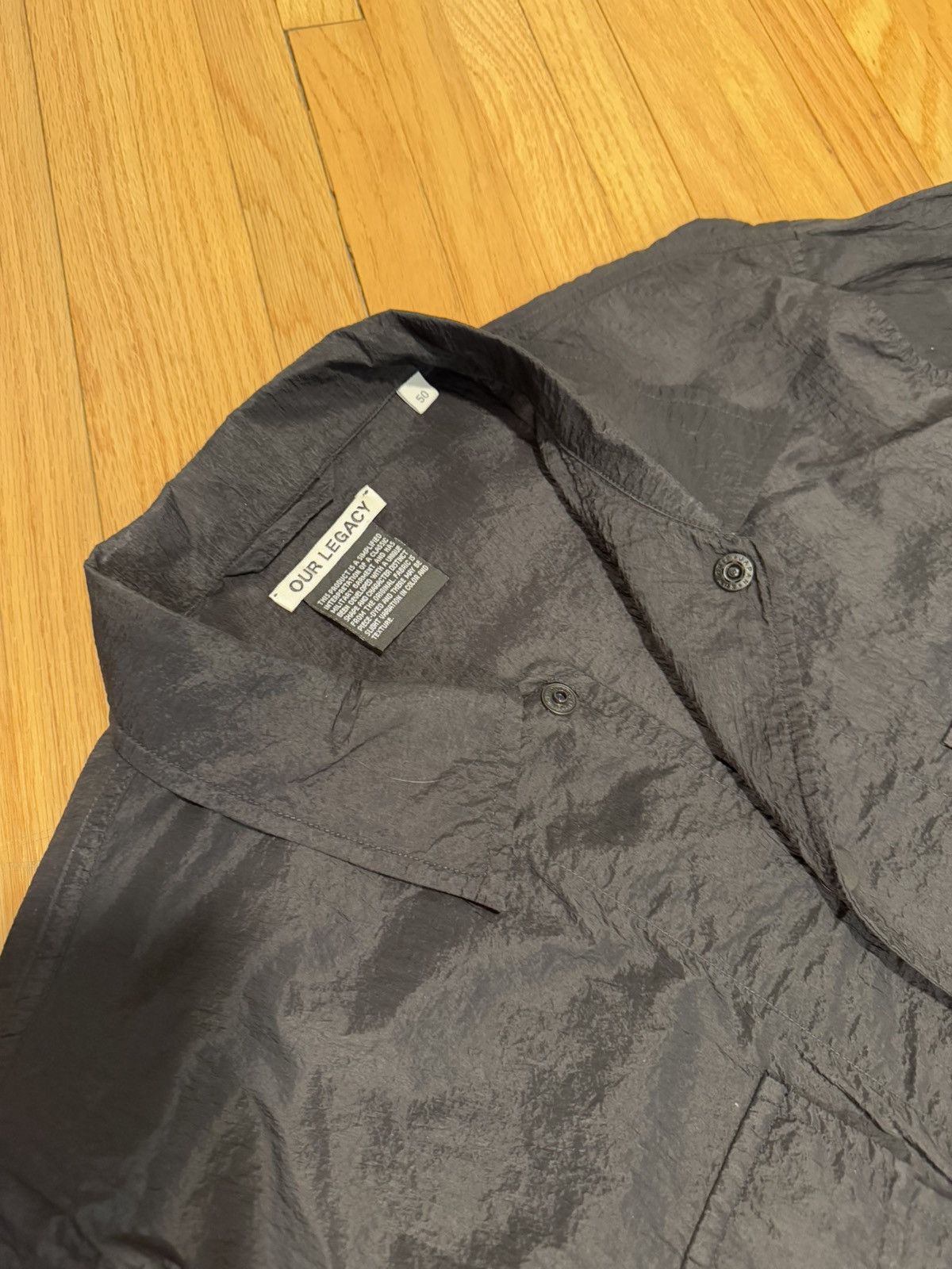 Our Legacy Chamois Nylon Overshirt Black Size US M / EU 48-50 / 2 - 3 Thumbnail
