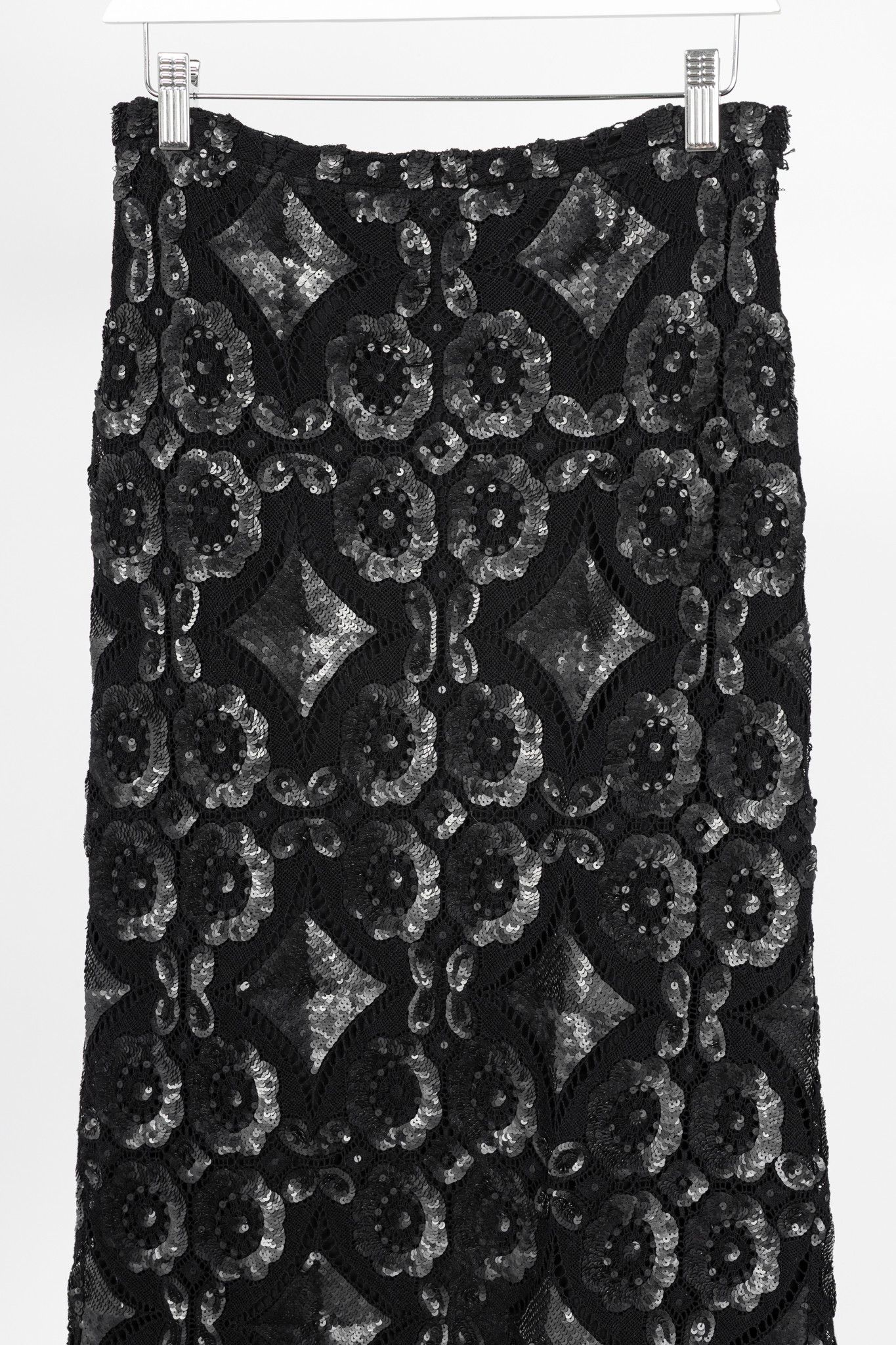 Burberry Prorsum Burberry Prorsum R14 Sequin Detail English Lace Pencil Skirt Size 32" / US 10 / IT 46 - 3 Thumbnail