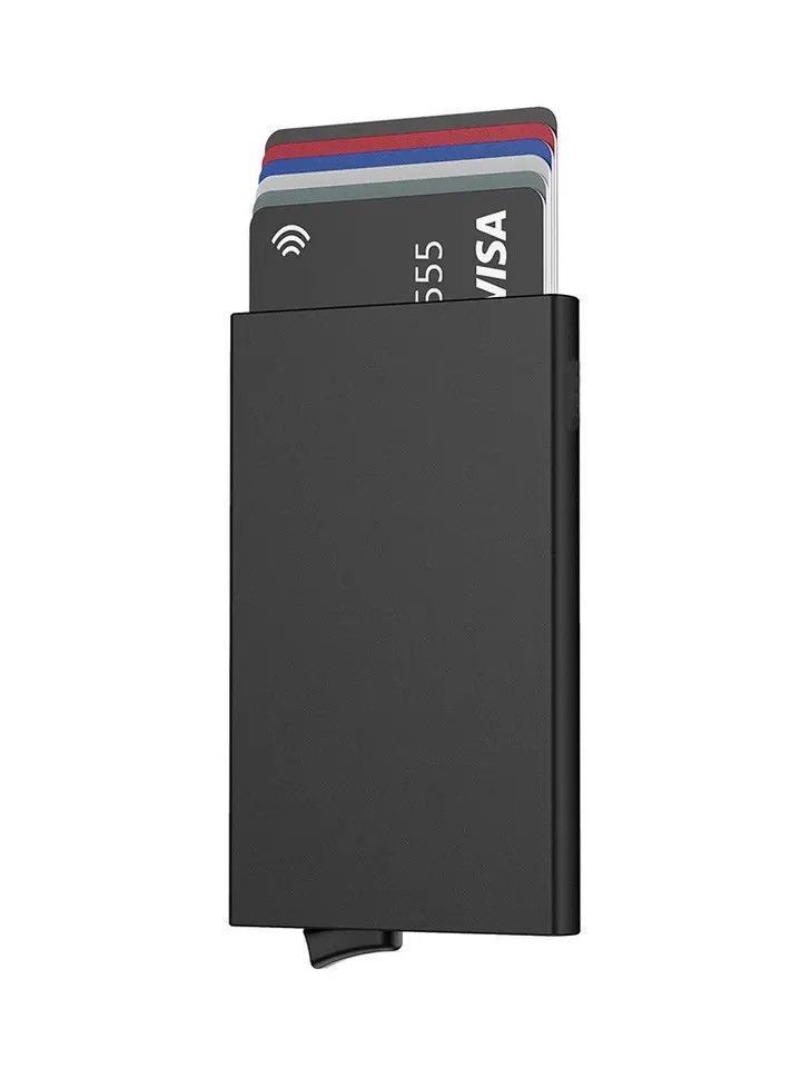 Designer × Japanese Brand Metal Card Case Wallet RFID Protection Mini Size ONE SIZE - 1 Thumbnail