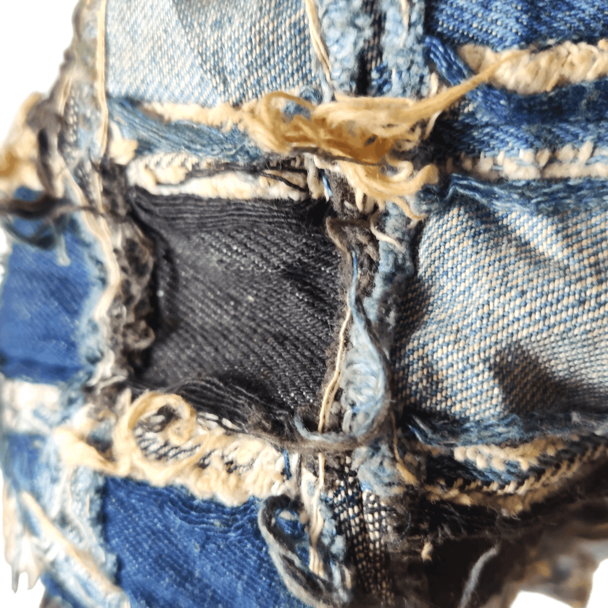 Japanese Brand Japanese brand sashiko boro denim patch cap Size ONE SIZE - 6 Thumbnail