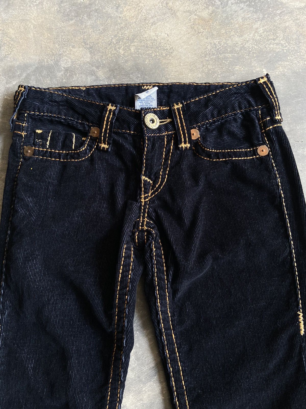 True Religion Vintage flare corduroy pant, made in USA